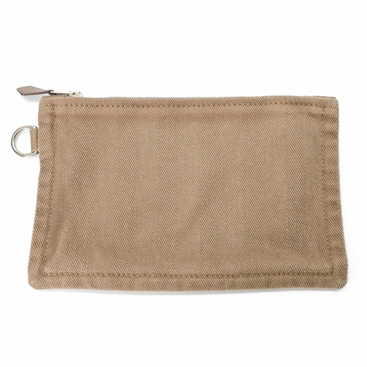 Hermes Etoupe Gray Leather Handbag Pouch (Pre-Owned)