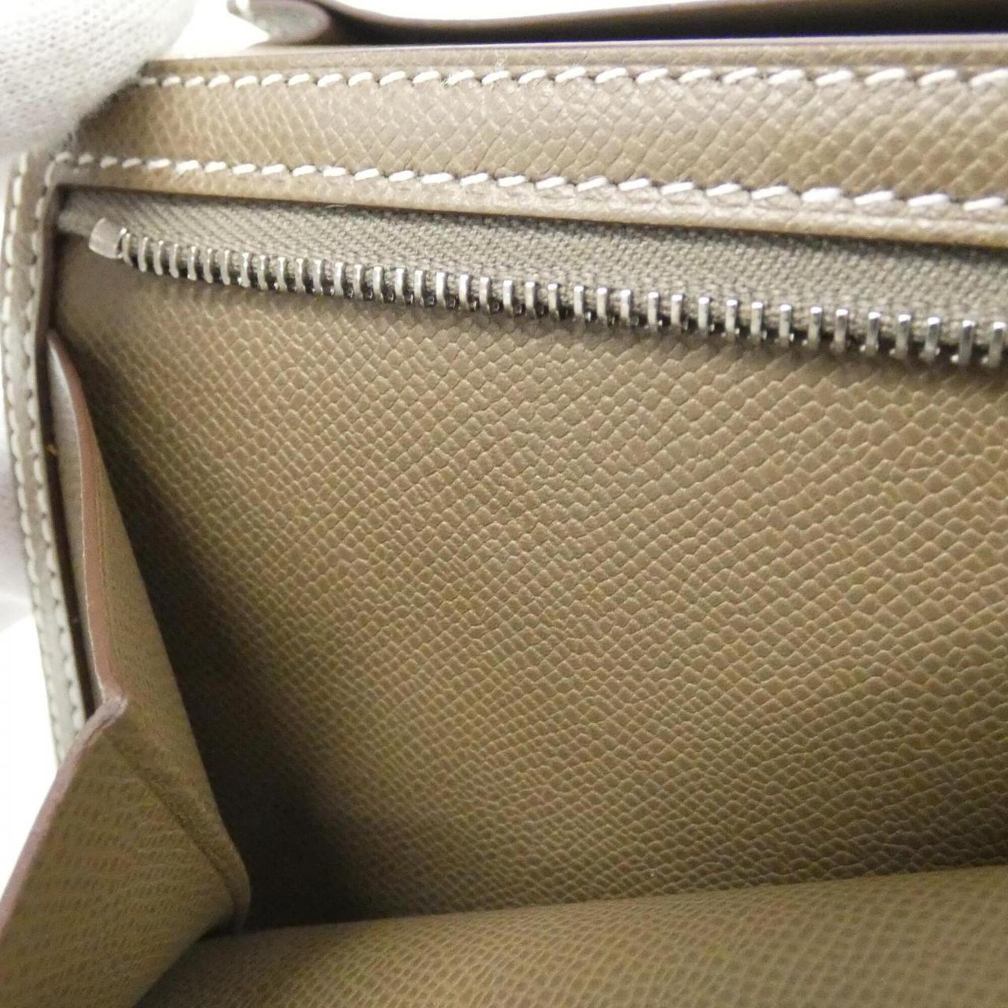 Hermes Etoupe Gray Soufre Long Wallet (Bi-Fold) (Pre-Owned)