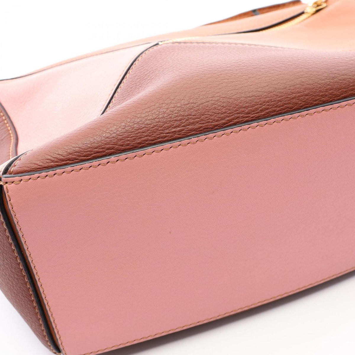 Loewe Brown Pink Leather Handbag (Pre-Owned)