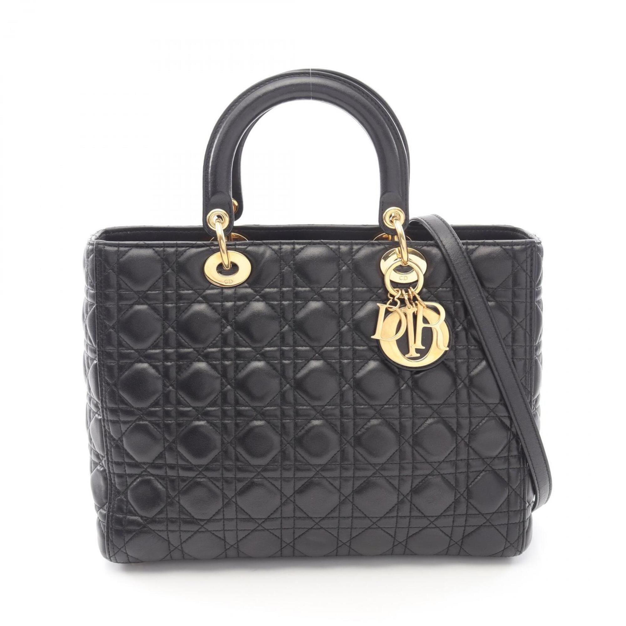 Christian Dior Black Leather Handbag (Pre-Owned)