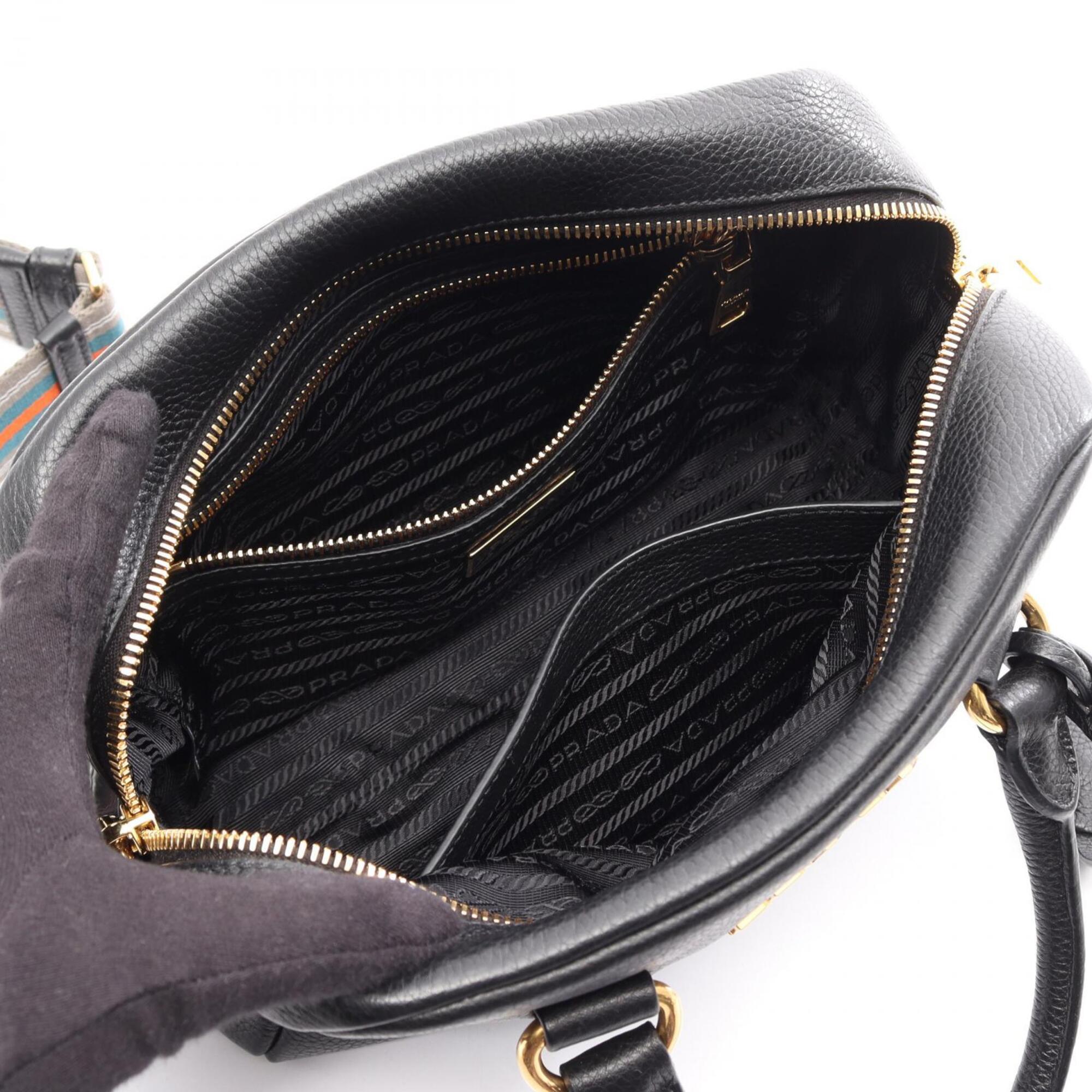 Prada Black Leather Handbag (Pre-Owned)