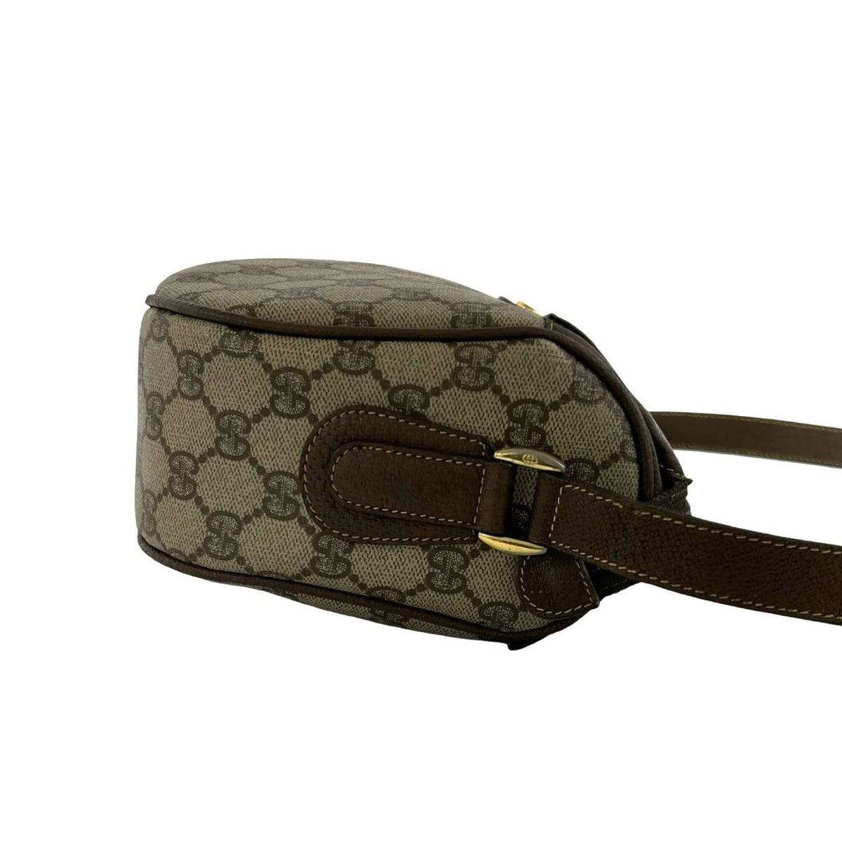 Gucci Brown Pvc Leather Pochette Shoulder Bag (Pre-Owned)