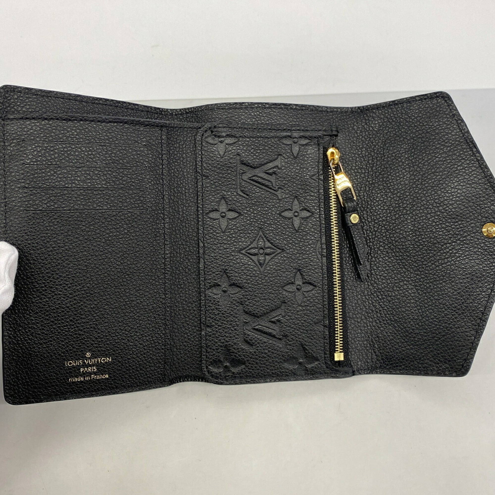 Louis Vuitton Noir Wallet (Tri-Fold) (Pre-Owned)