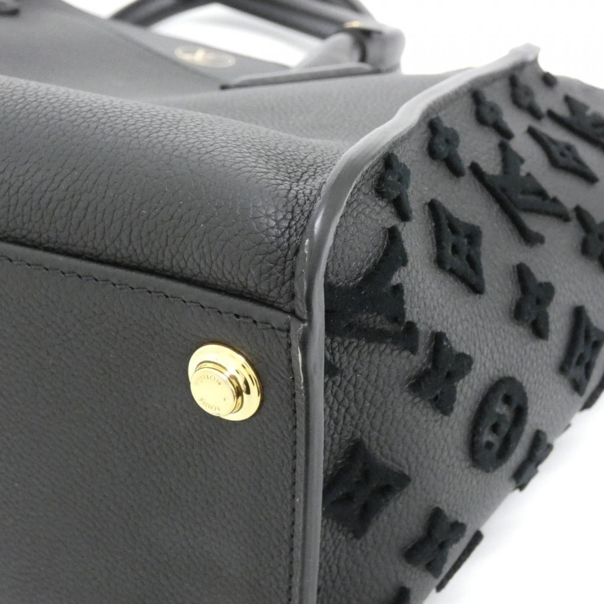 Louis Vuitton Black Leather Handbag (Pre-Owned)