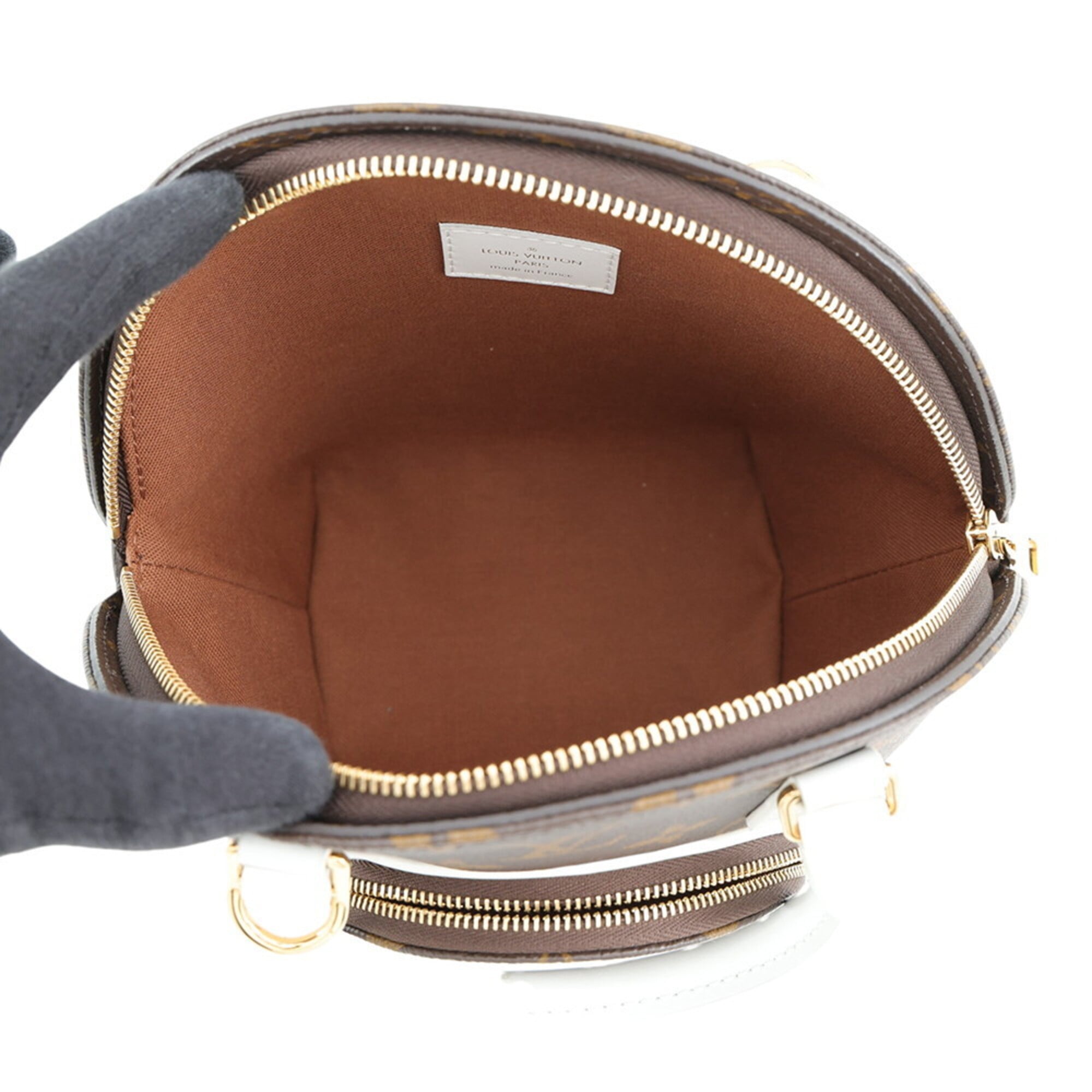 Louis Vuitton Brown Monogram White Yellow Monogram Handbag (Pre-Owned)