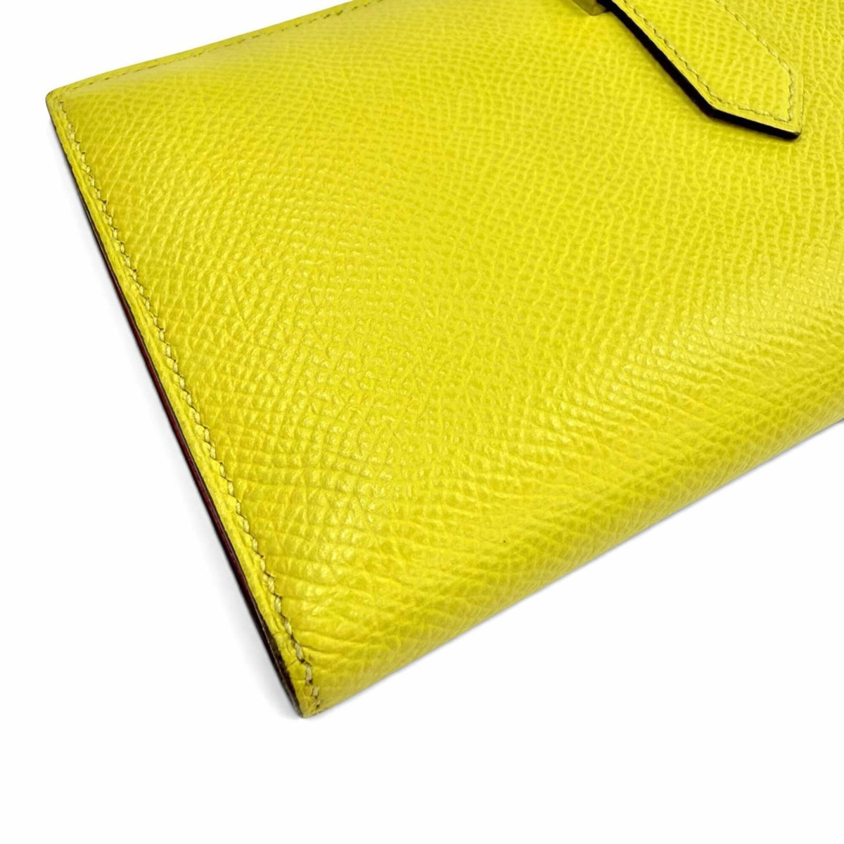 Hermes Lime Epsom Leather Long Wallet (Bi-Fold) (Pre-Owned)