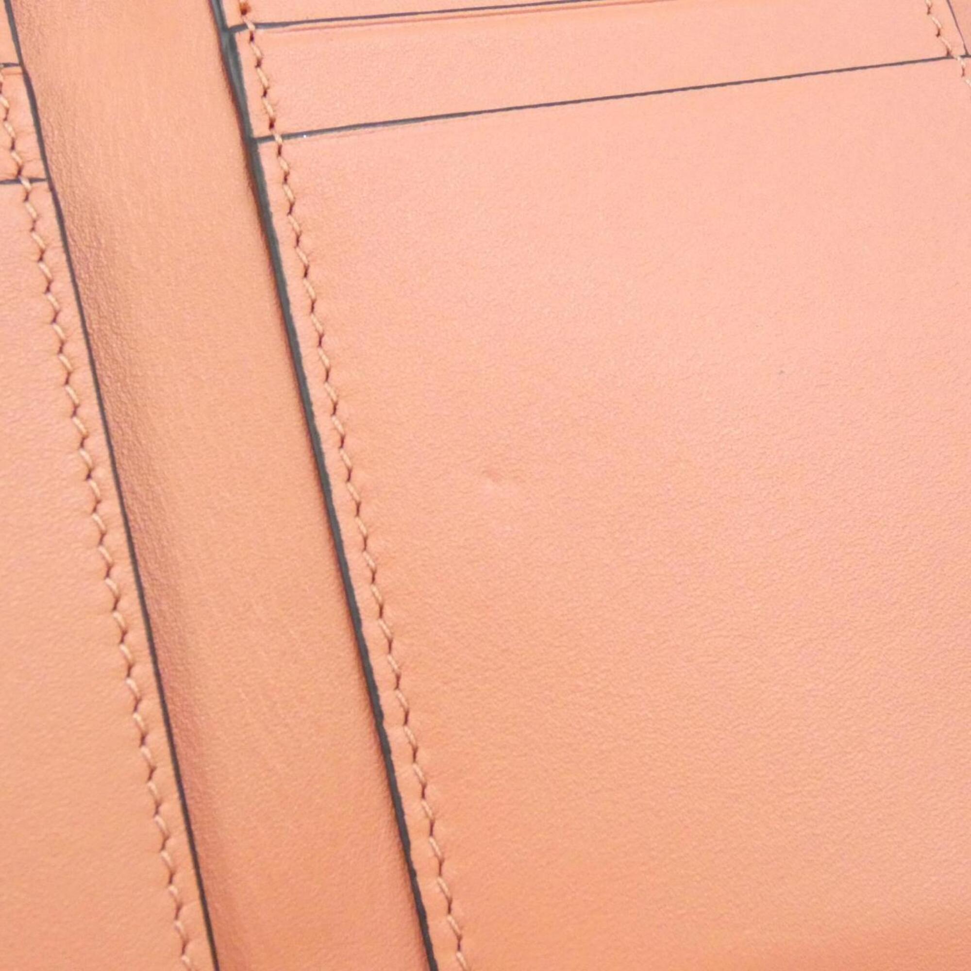 Loewe Beige Leather Wallet (Tri-Fold) (Pre-Owned)