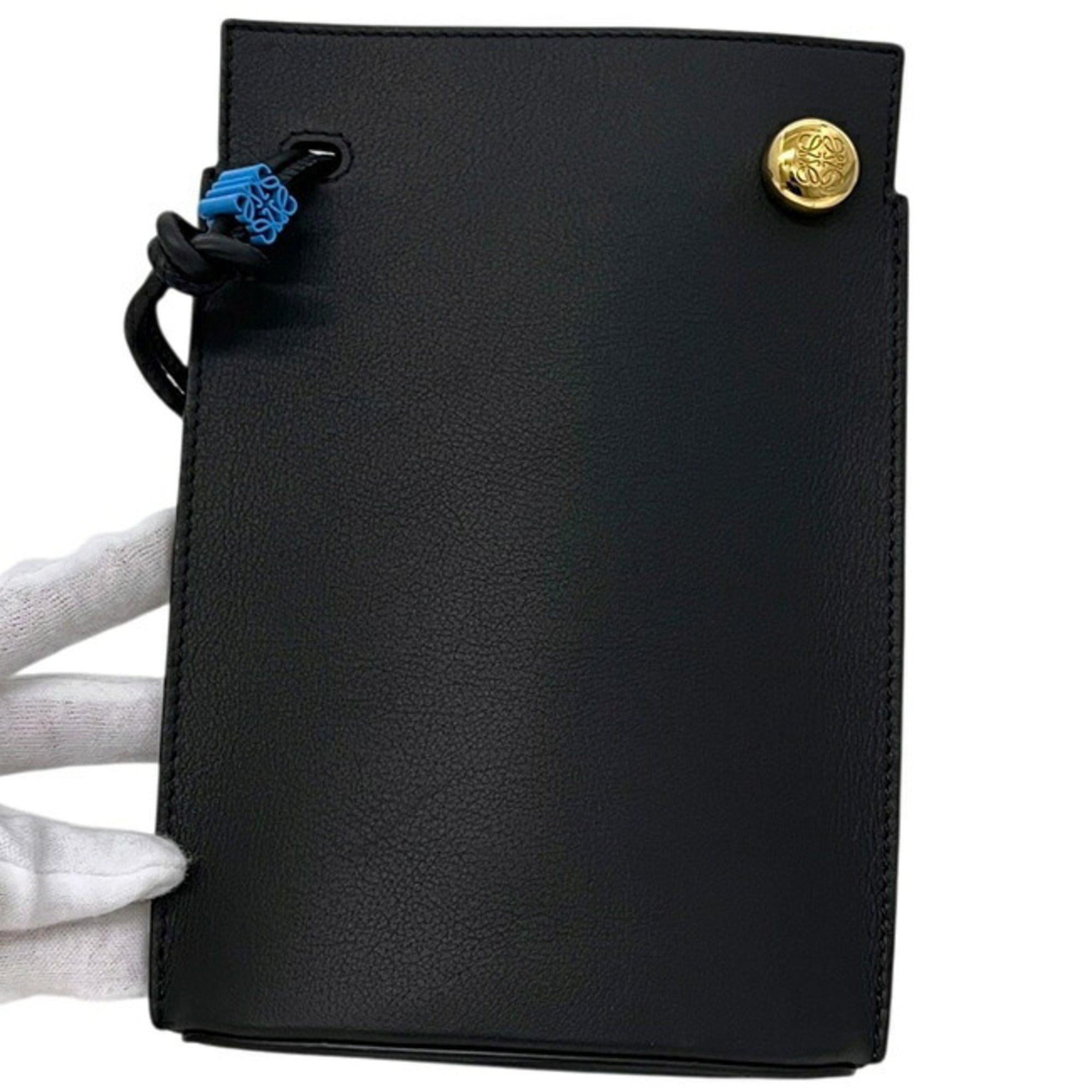 Loewe Black Leather Pochette Shoulder Bag (Pre-Owned)
