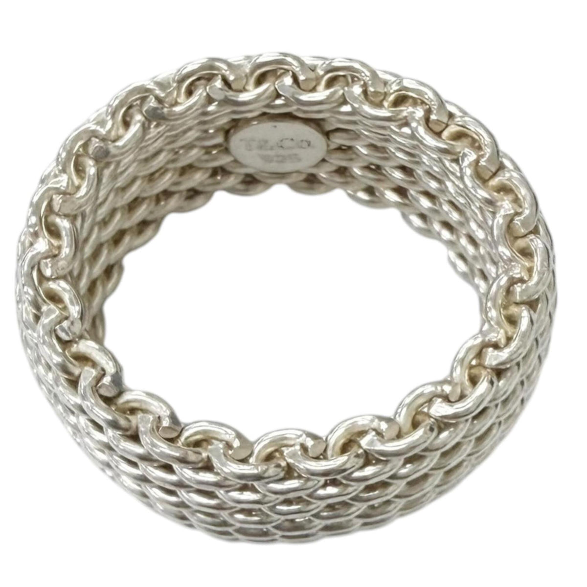 Tiffany Silver Silver 925 Band Ring (Pre-Owned)