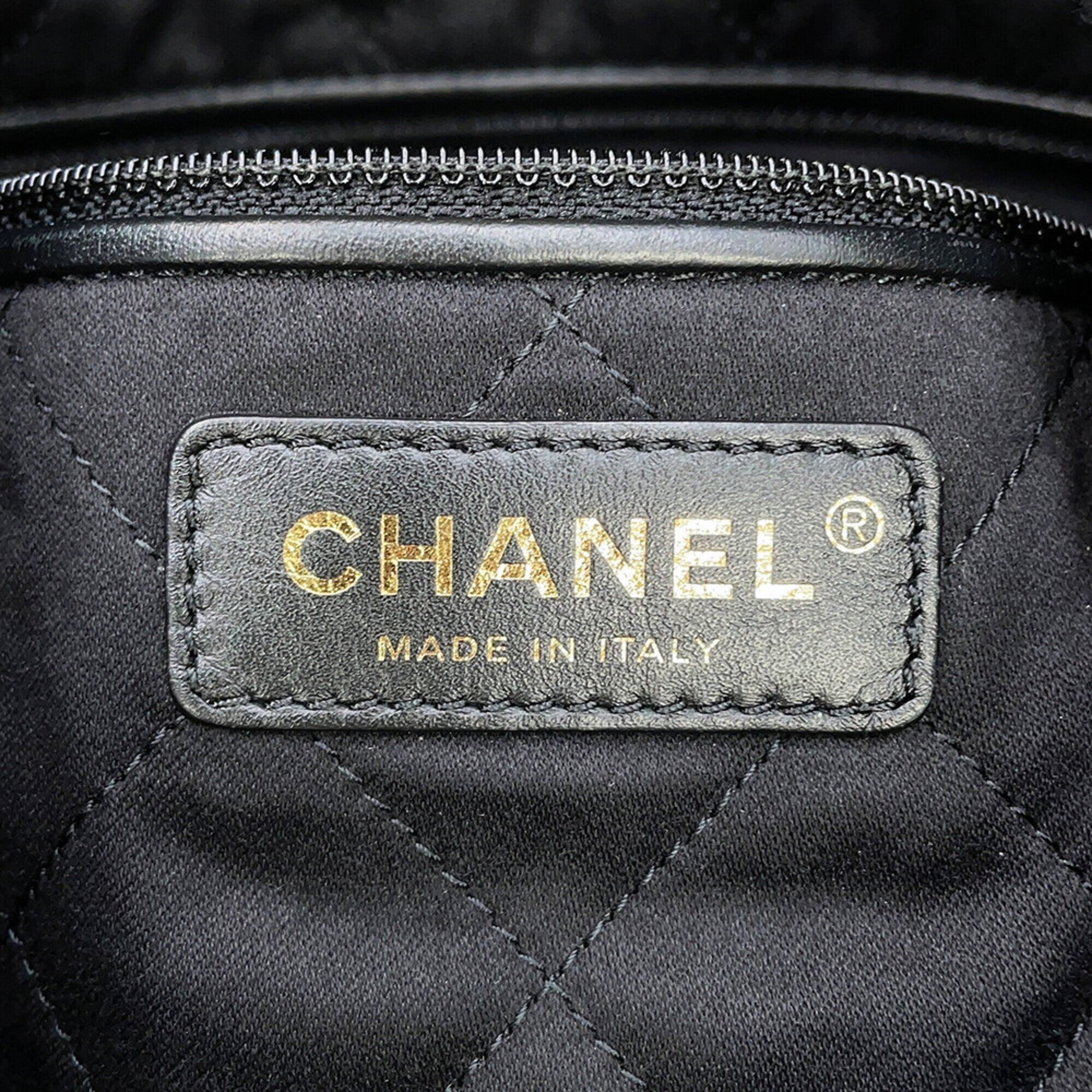 Chanel Matelasse Black Velvet Handbag Pouch Shoulder Bag (Pre-Owned)