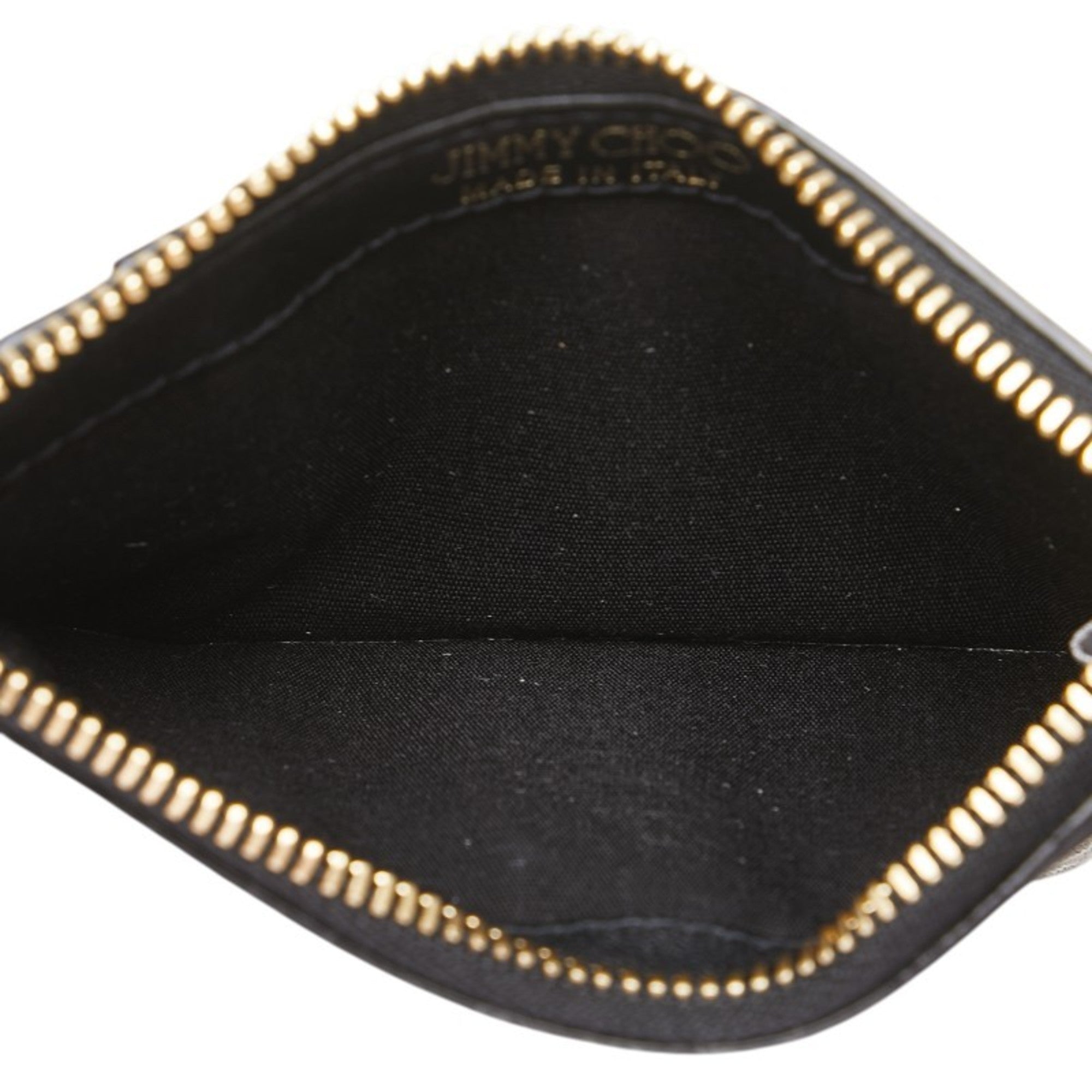 Jimmy Choo Black Leather Coin Purse/Coin Case (Pre-Owned)