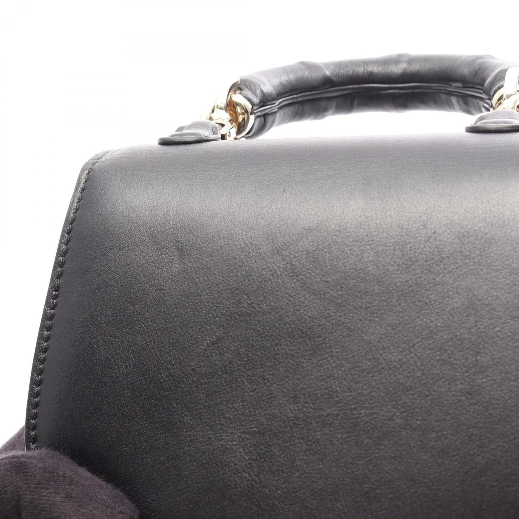 Gucci Black Leather Handbag (Pre-Owned)