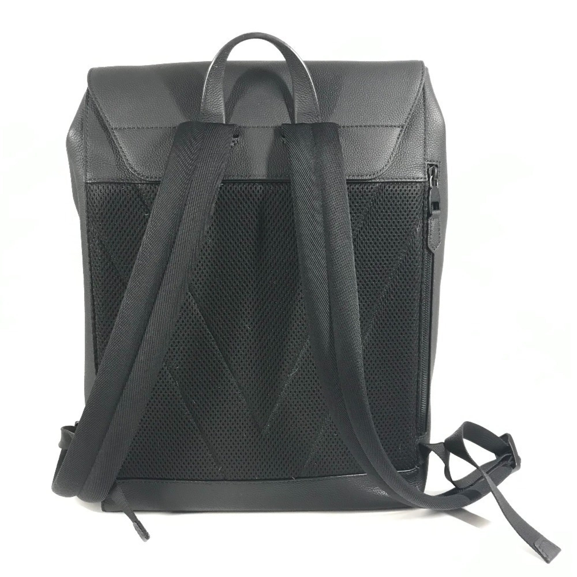 Louis Vuitton Black Noir Leather Backpack (Pre-Owned)