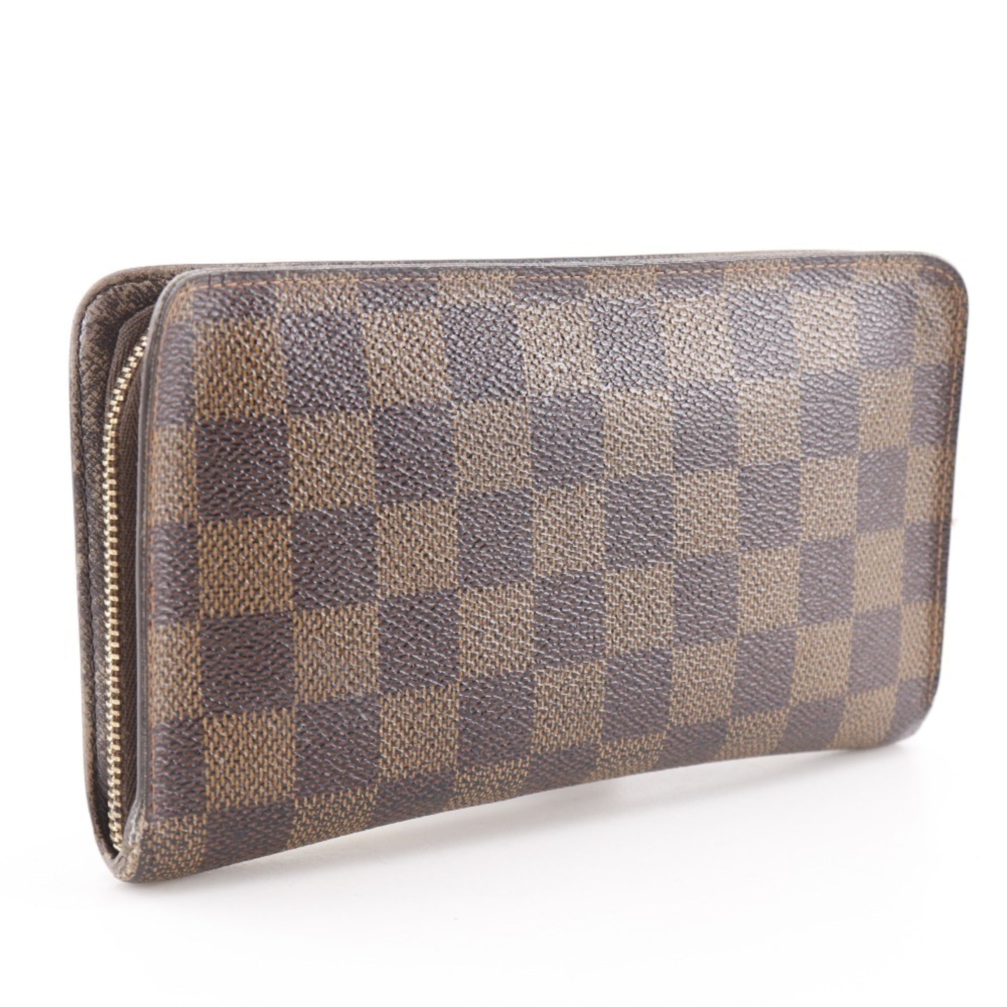 Louis Vuitton Brown Damier Canvas Long Wallet (Bi-Fold) (Pre-Owned)