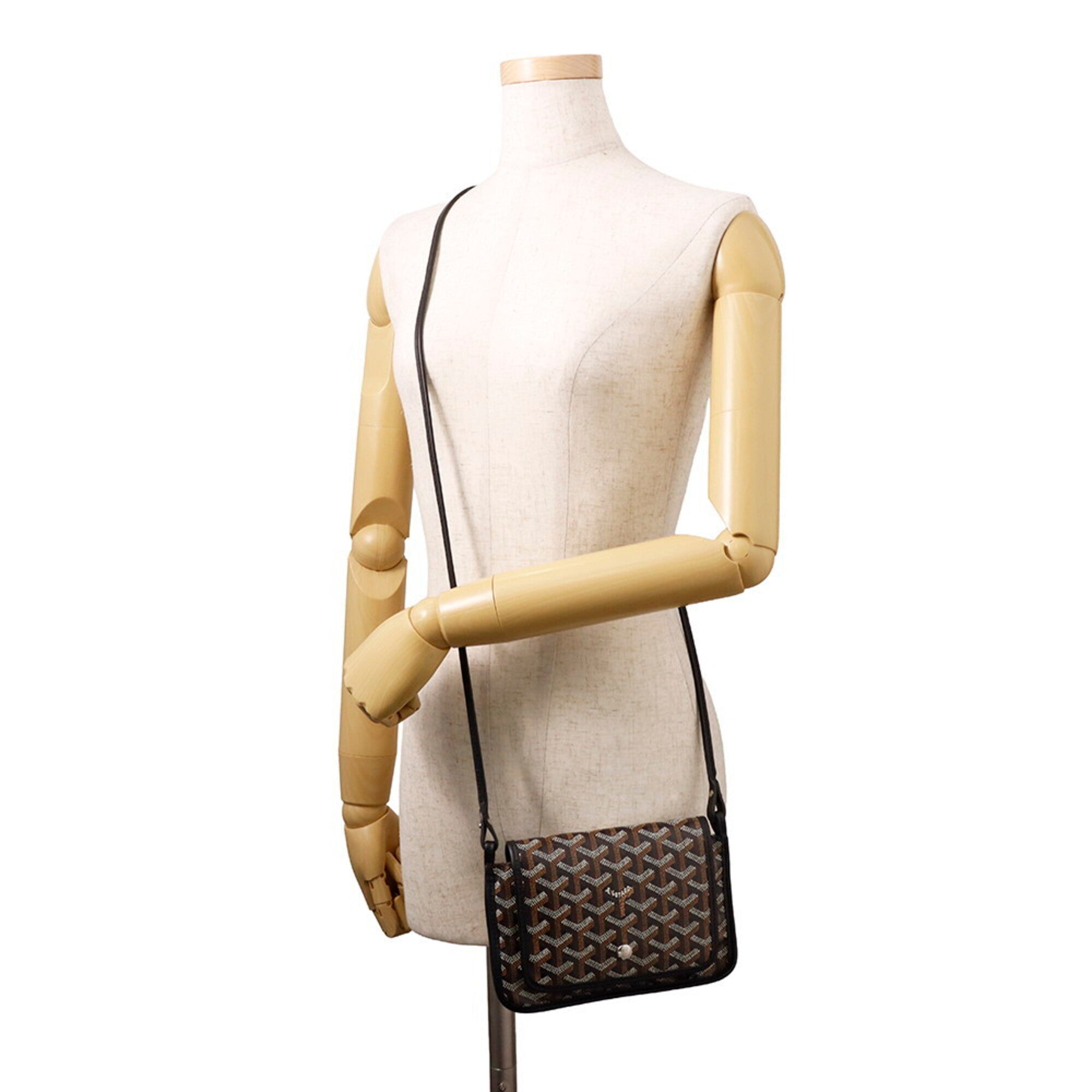 Goyard Black Pvc Leather Handbag Shoulder Bag (Pre-Owned)