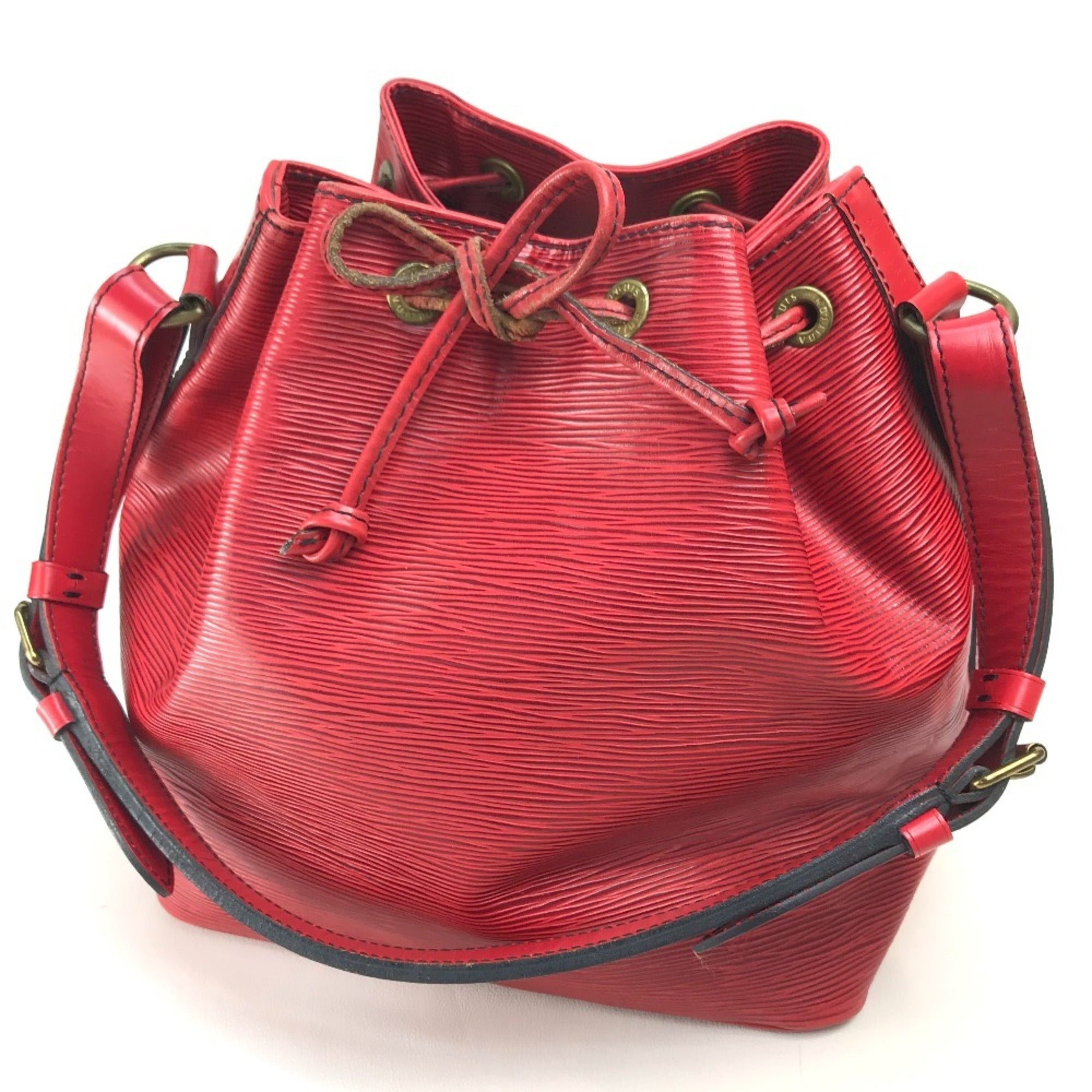 Louis Vuitton Castilian Red Red Color Epi Leather Shoulder Bag (Pre-Owned)