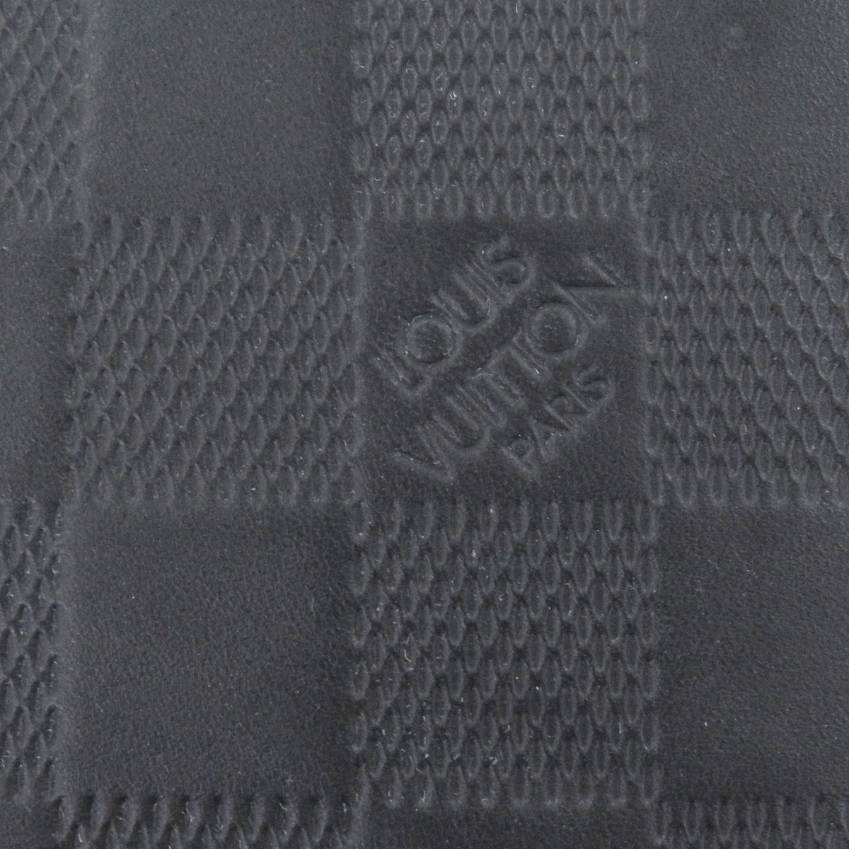 Louis Vuitton Damier Infini Black Leather Long Wallet (Bi-Fold) (Pre-Owned)