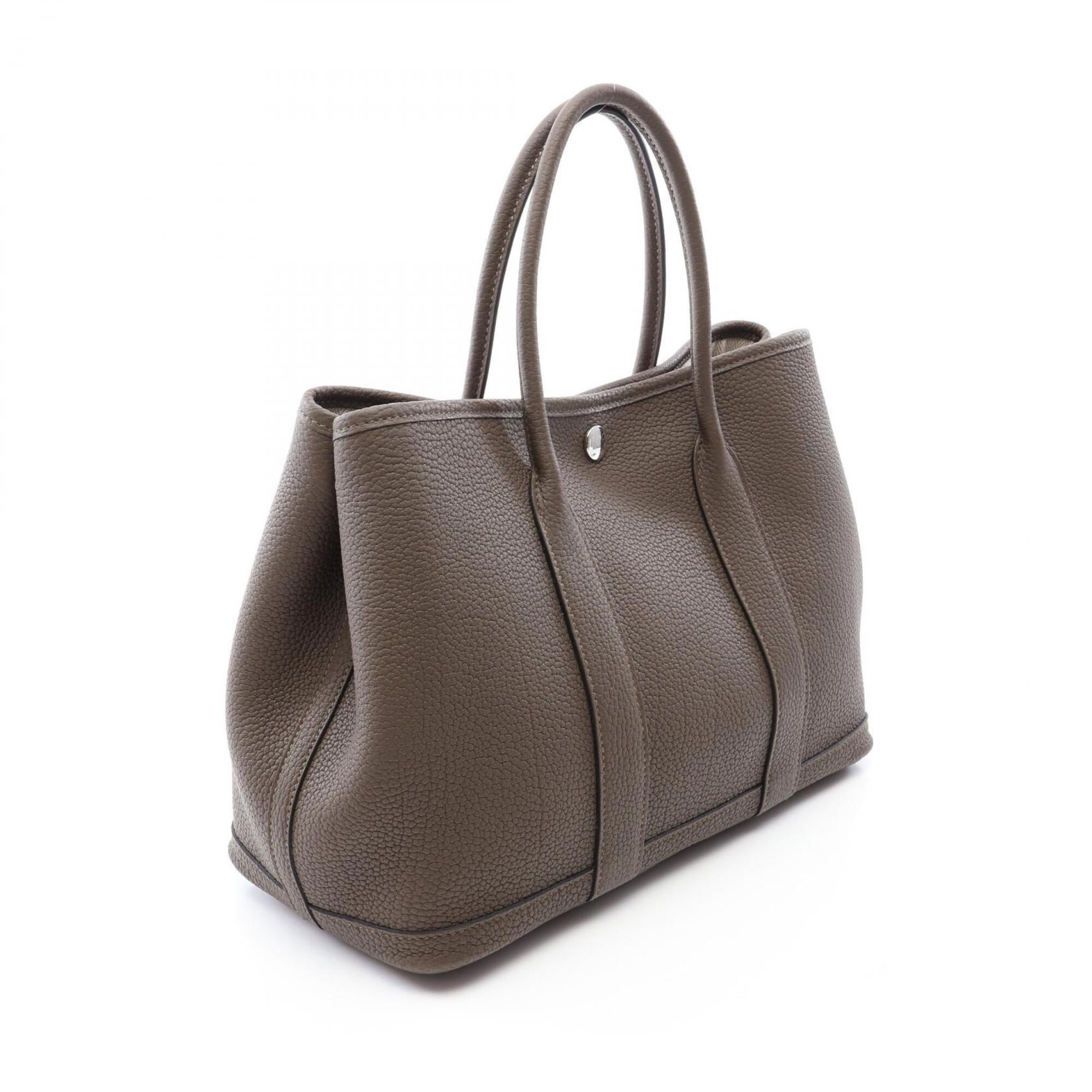 Hermes Gray Negonda Leather Handbag Tote Bag (Pre-Owned)