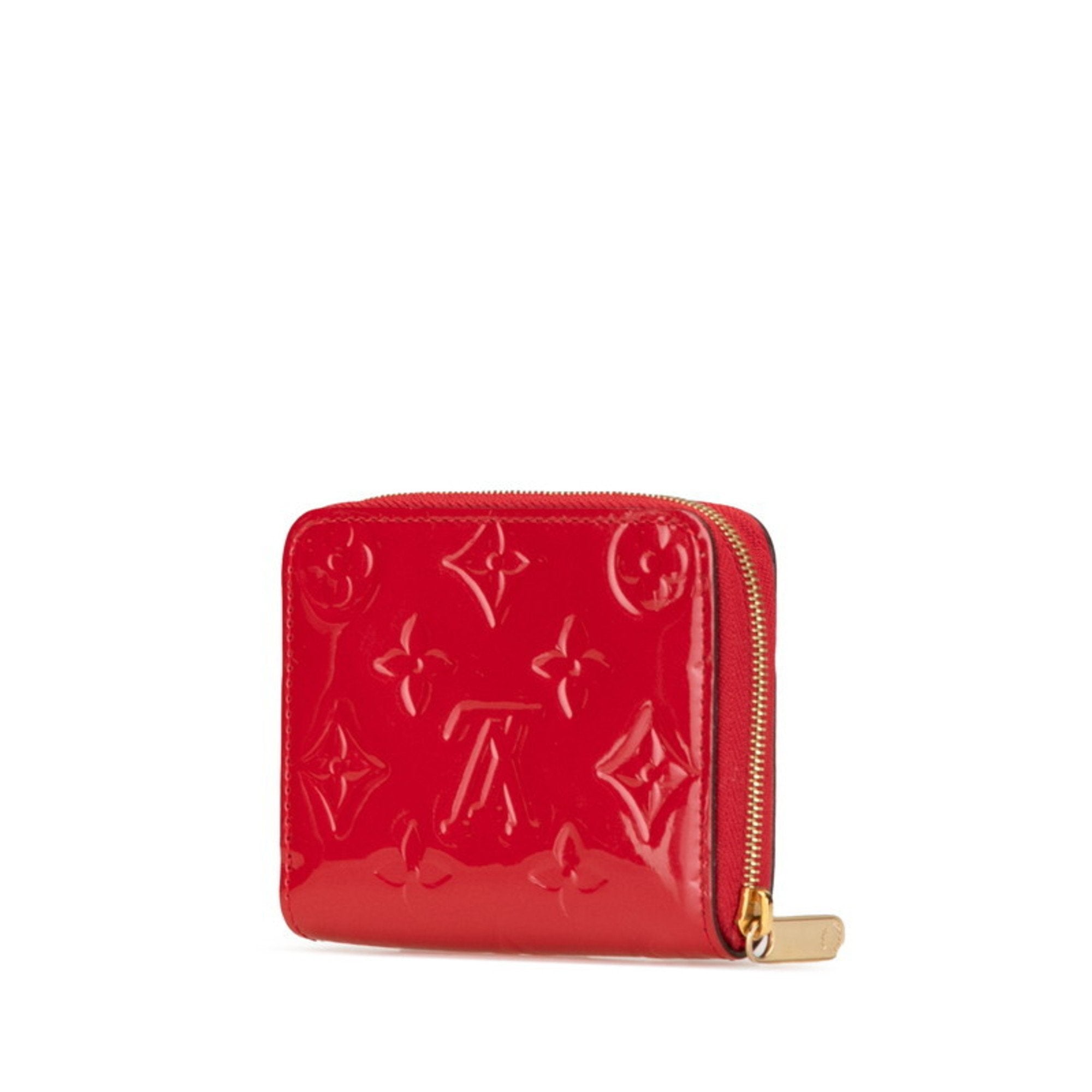 Louis Vuitton Pomme D'amour Red Color Patent Leather Coin Purse/Coin Case (Pre-Owned)