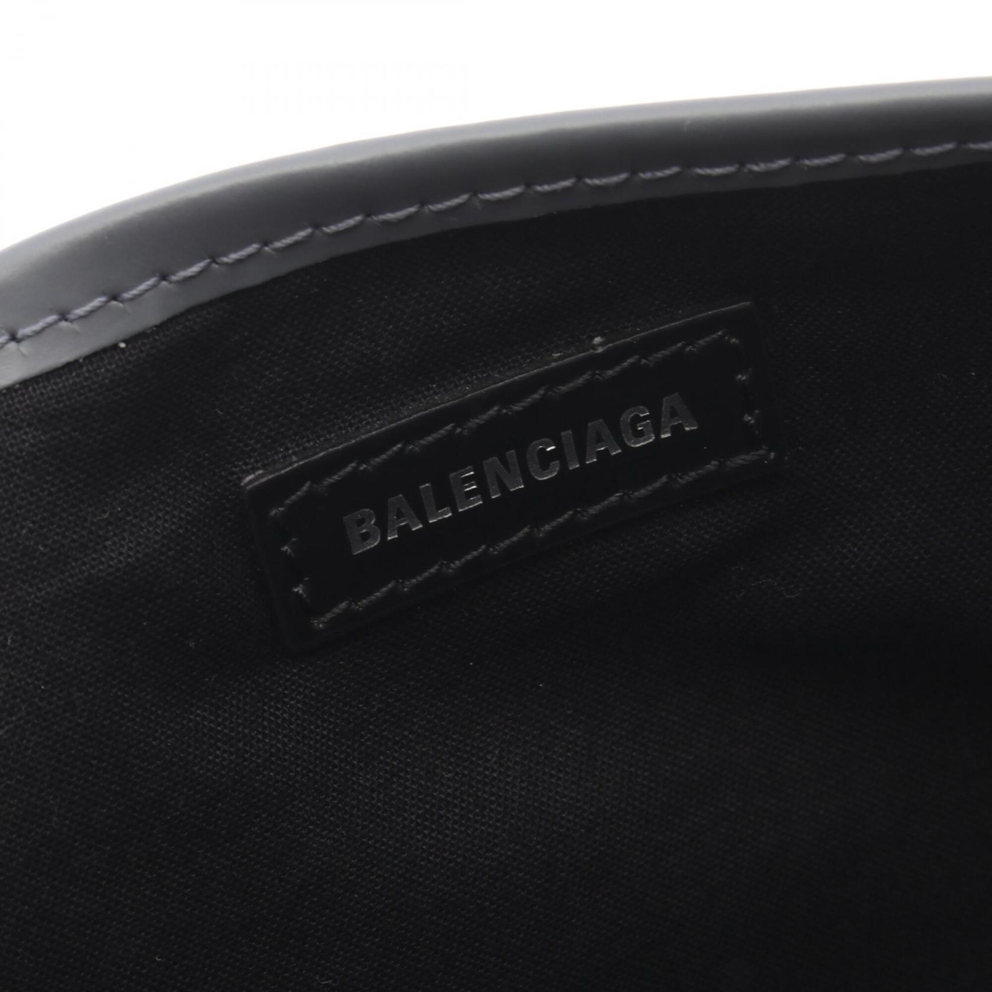 Balenciaga Gray Ivory Canvas Leather Handbag Pouch Tote Bag (Pre-Owned)