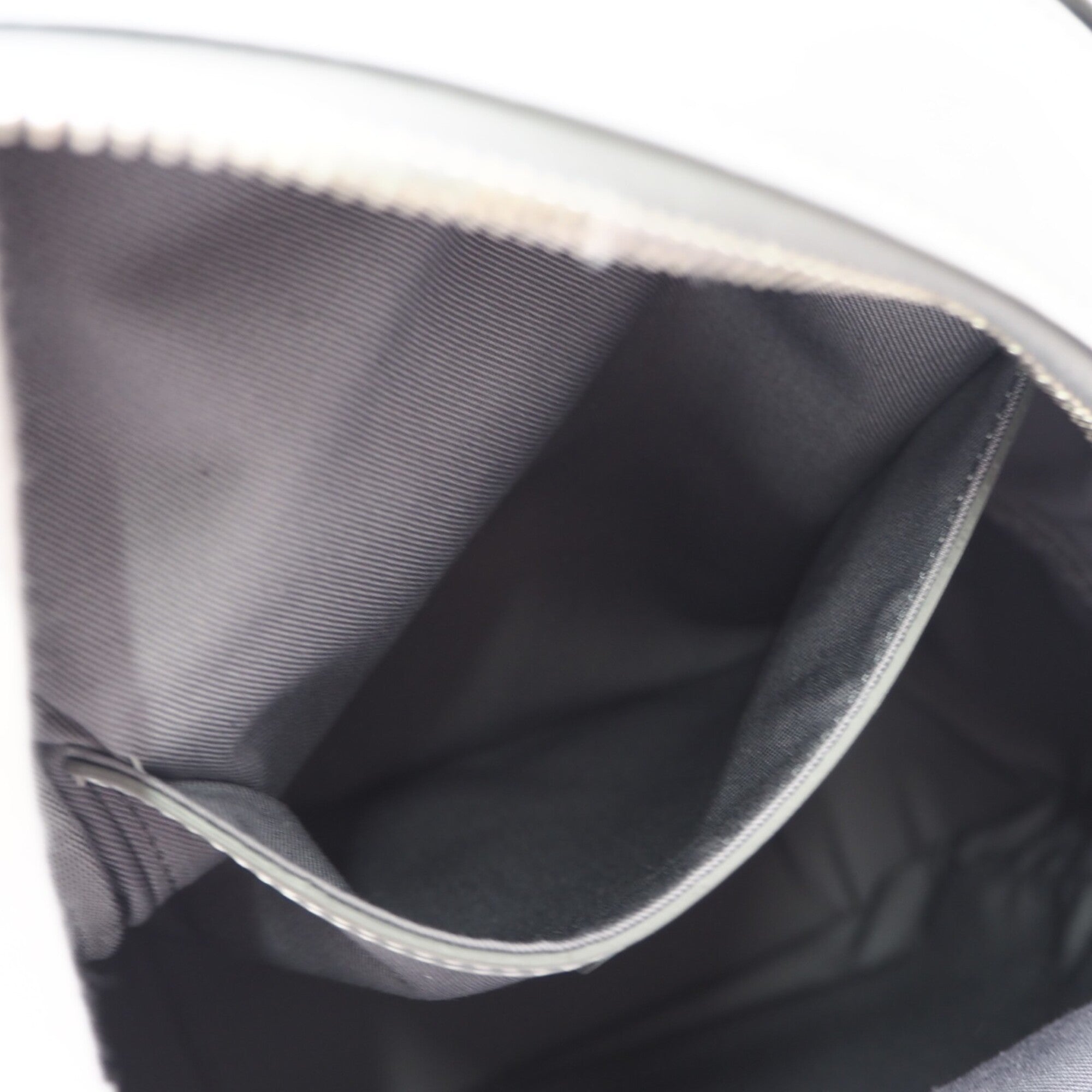 Christian Dior Gray Coated Canvas Leather Sling Bag (Pre-Owned)