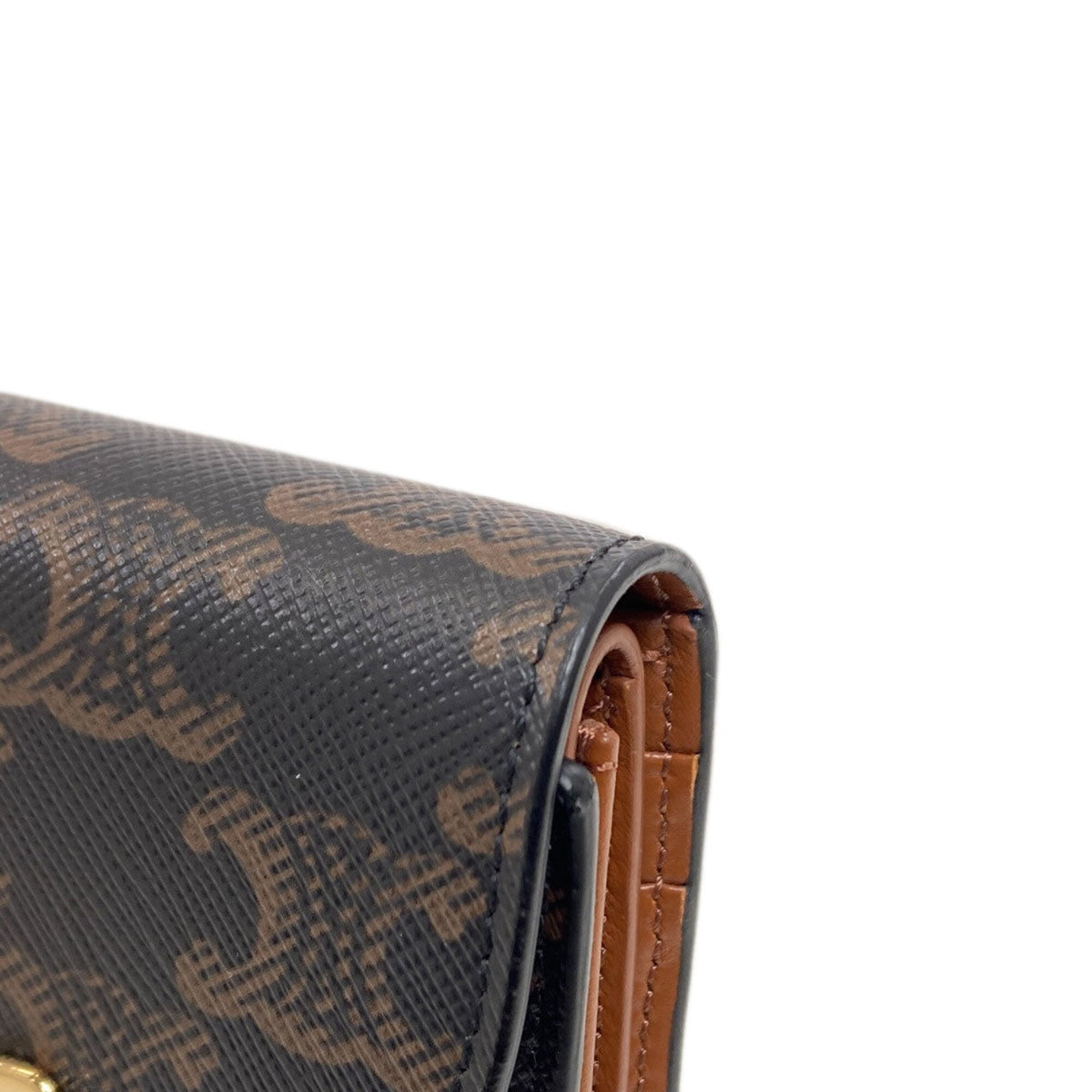 Celine Brown Pvc Wallet (Bi-Fold) (Pre-Owned)
