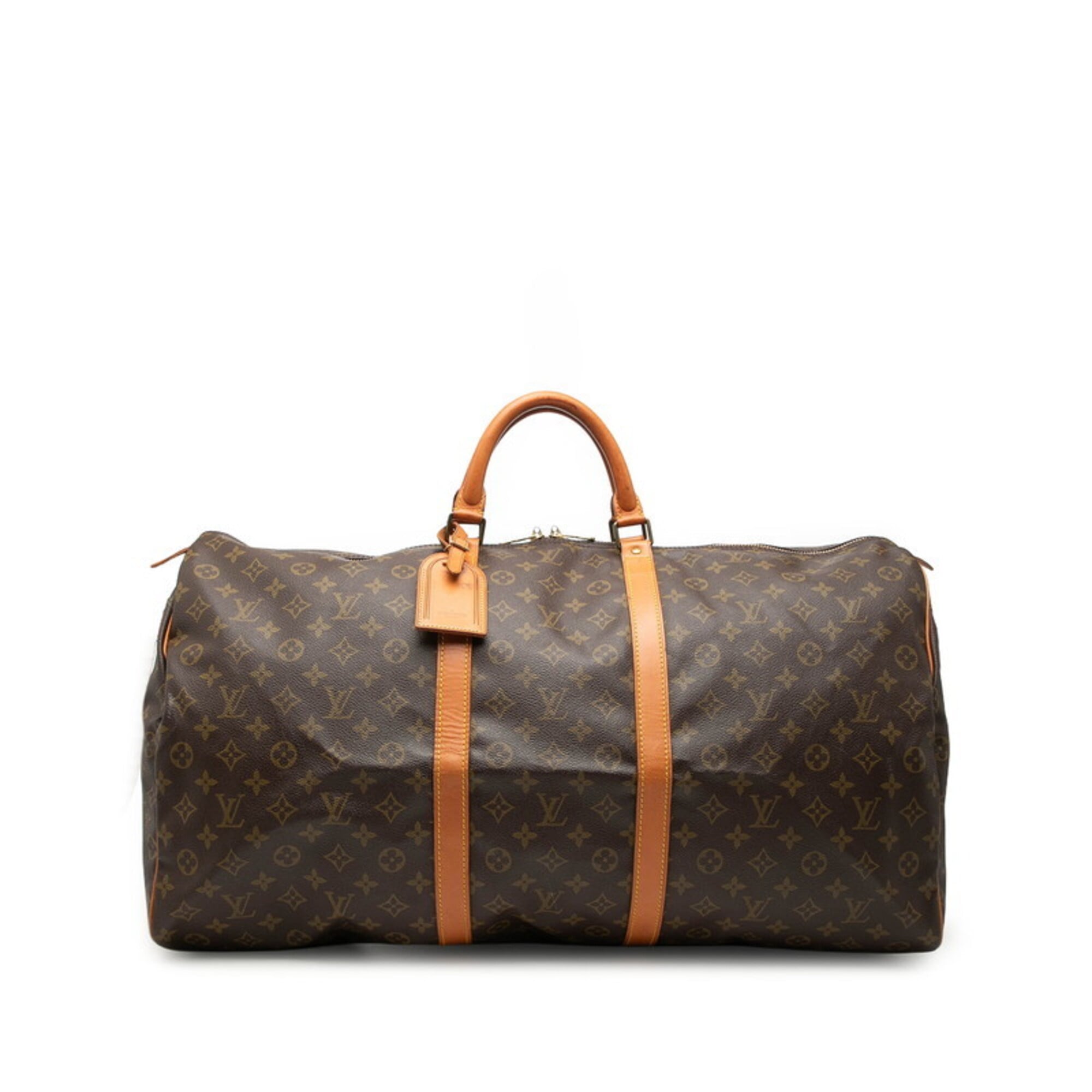 Louis Vuitton Monogram Brown Pvc Leather Boston Bag (Pre-Owned)