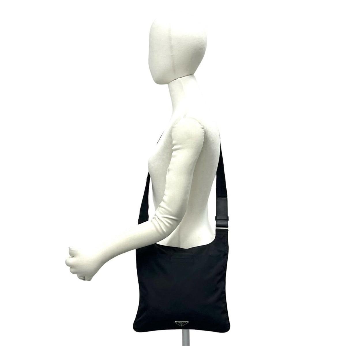 Prada Black Nylon Leather Shoulder Bag (Pre-Owned)