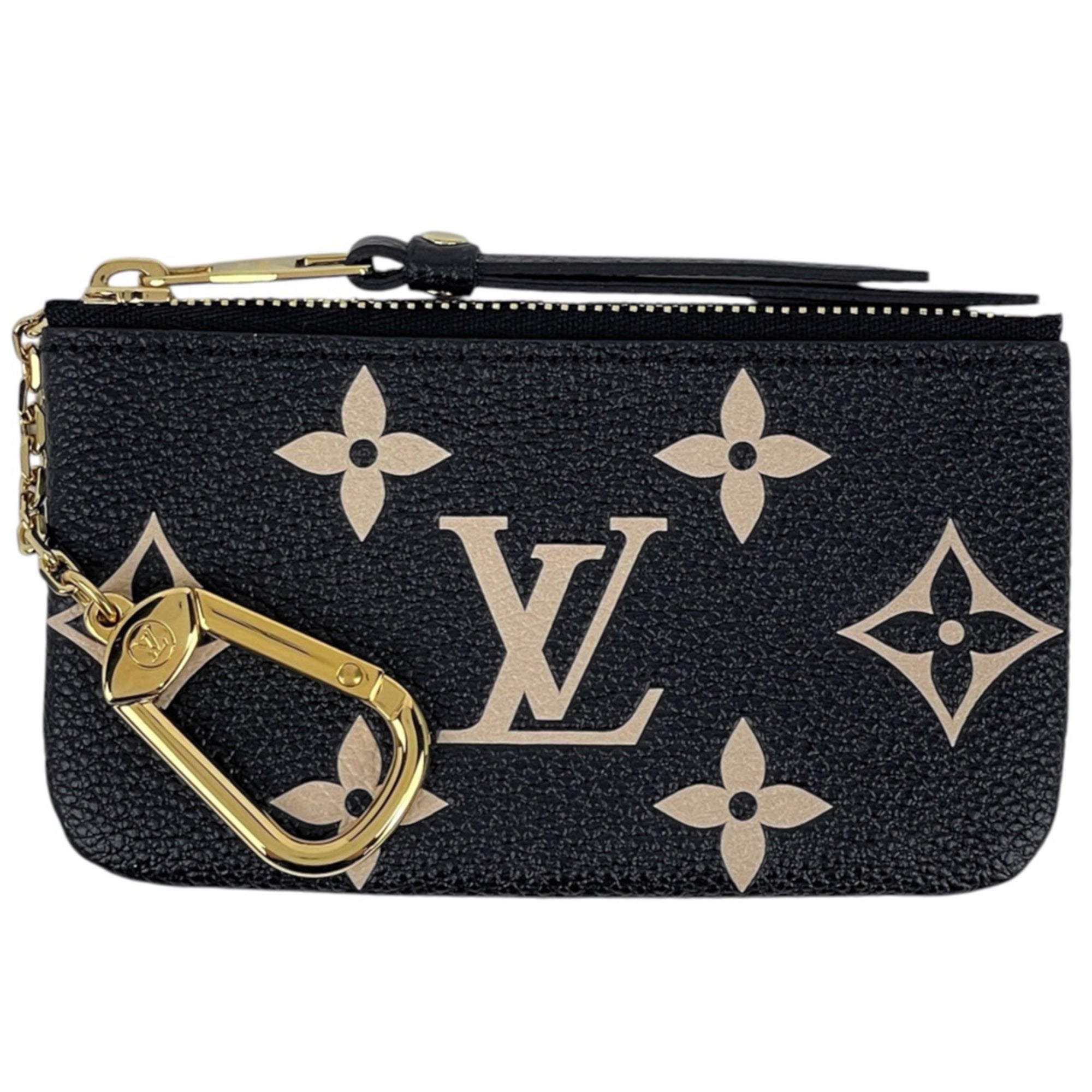 Louis Vuitton Beige Black Noir Monogram Empreinte Coin Purse/Coin Case (Pre-Owned)