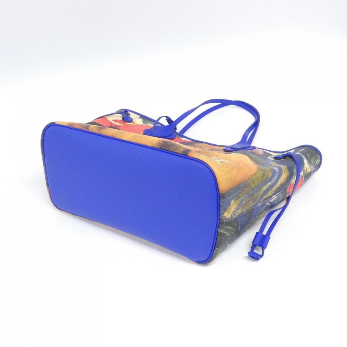 Louis Vuitton Blue Dark Blue Coated Canvas Handbag (Pre-Owned)