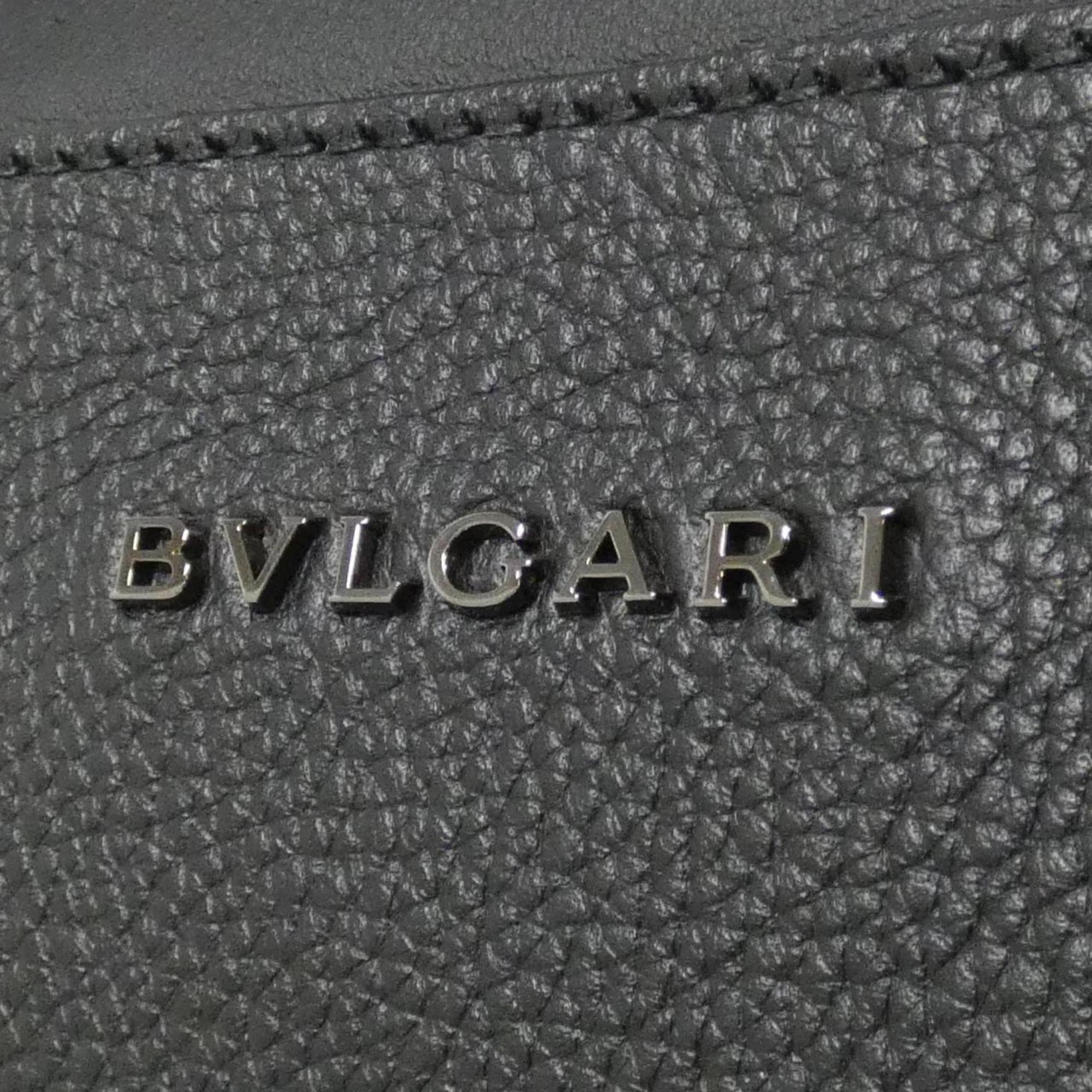Bvlgari Black Leather Handbag (Pre-Owned)