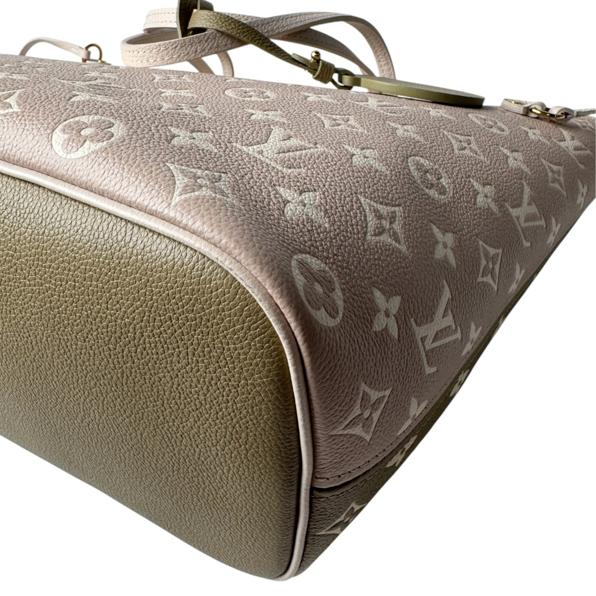Louis Vuitton Beige Khaki Monogram Empreinte Pouch (Pre-Owned)