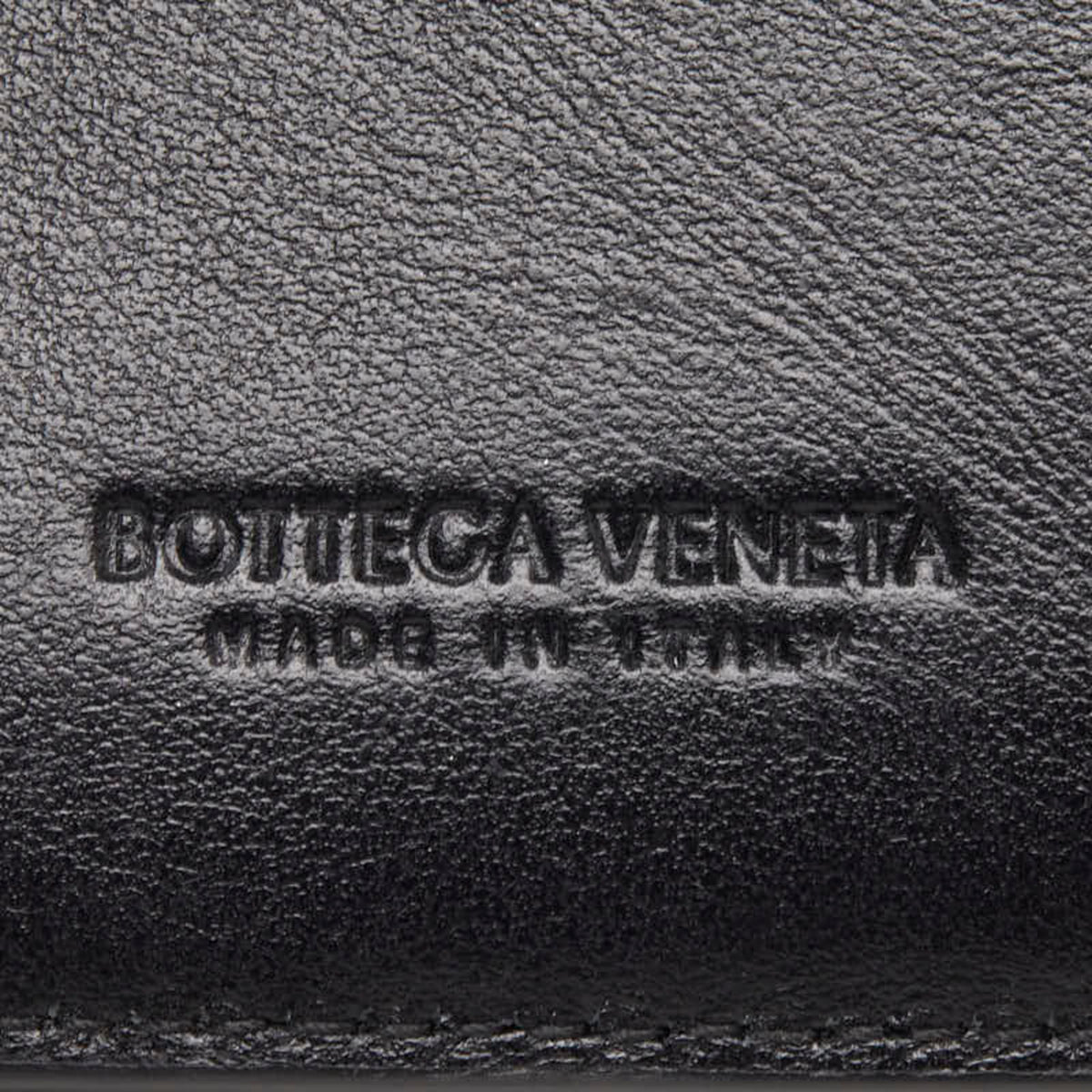 Bottega Veneta Black Leather Wallet (Tri-Fold) (Pre-Owned)