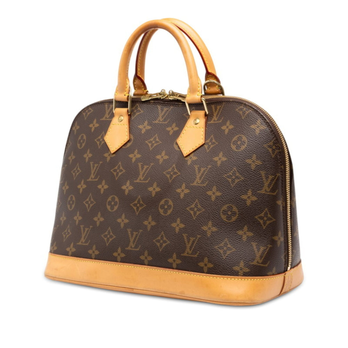 Louis Vuitton Brown Pvc Leather Handbag (Pre-Owned)