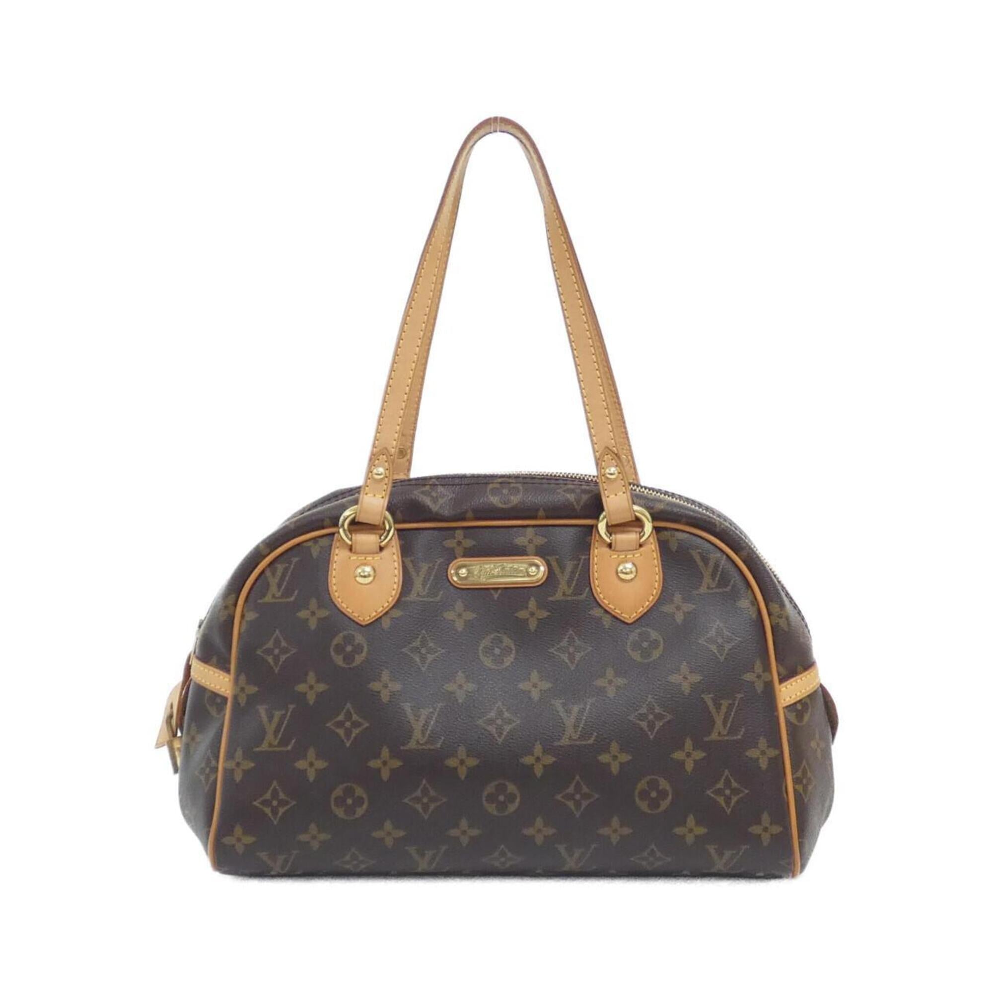 Louis Vuitton Monogram Marron Coated Canvas Shoulder Bag (Pre-Owned)
