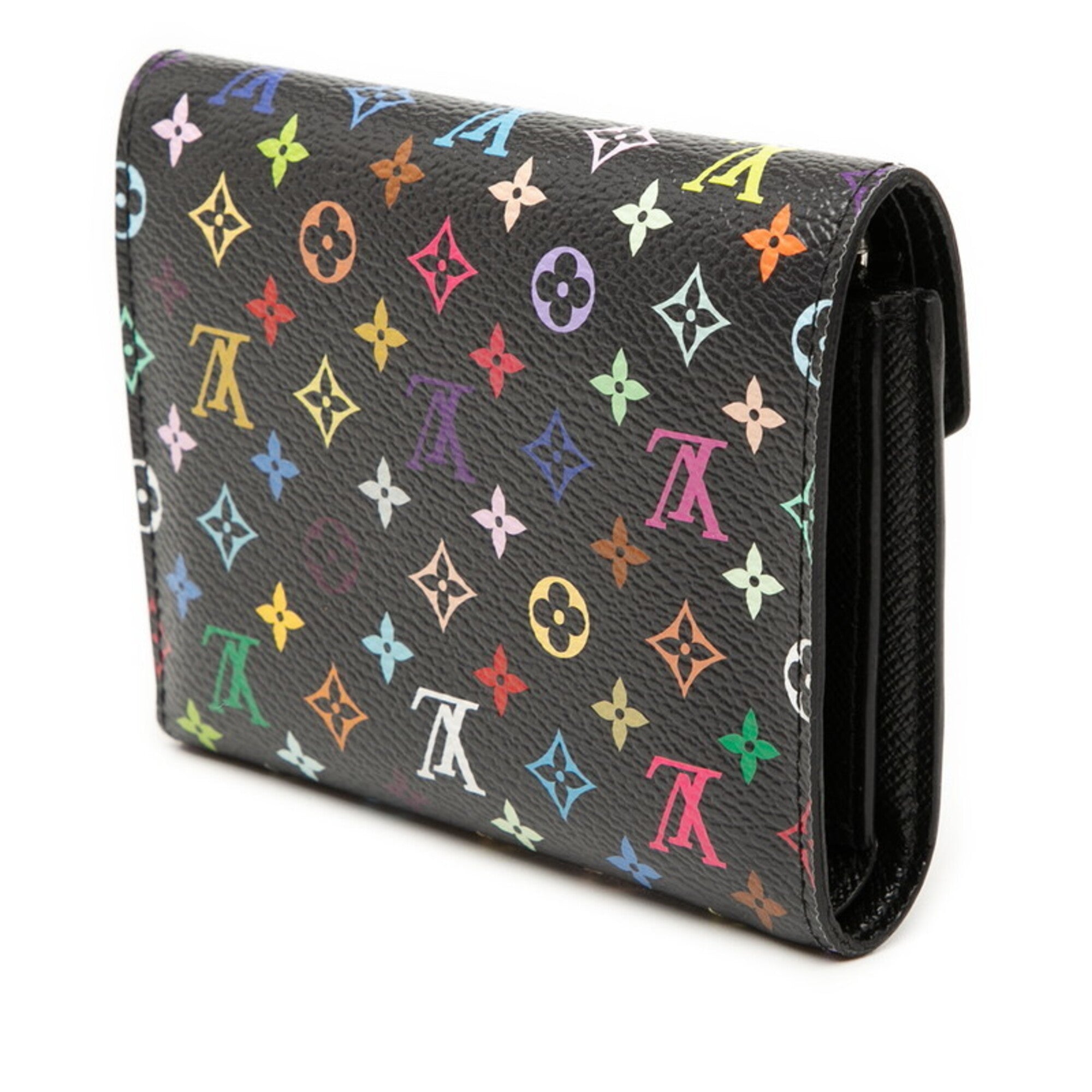 Louis Vuitton Black Pvc Wallet (Tri-Fold) (Pre-Owned)