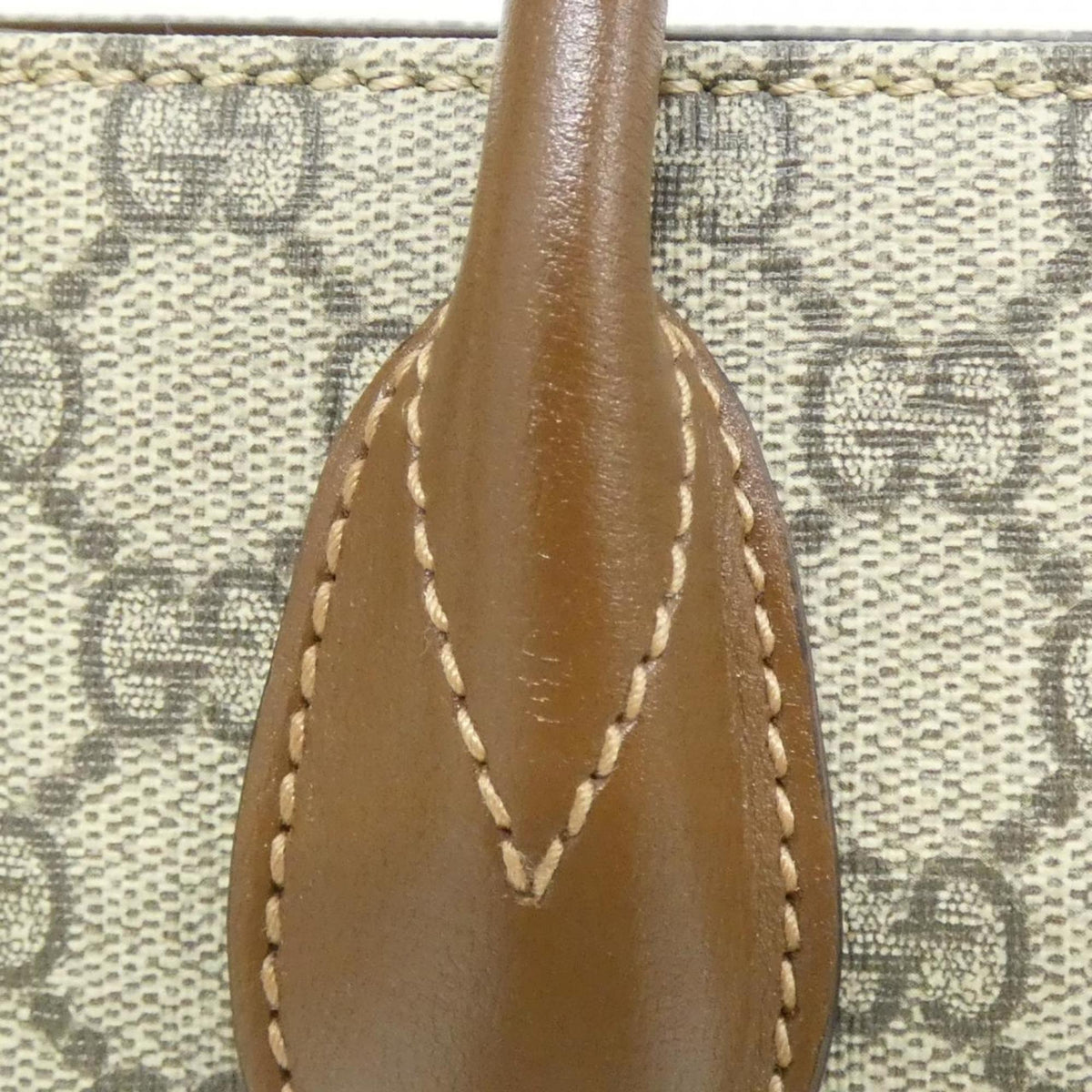 Gucci Beige Brown Gg Supreme Handbag (Pre-Owned)