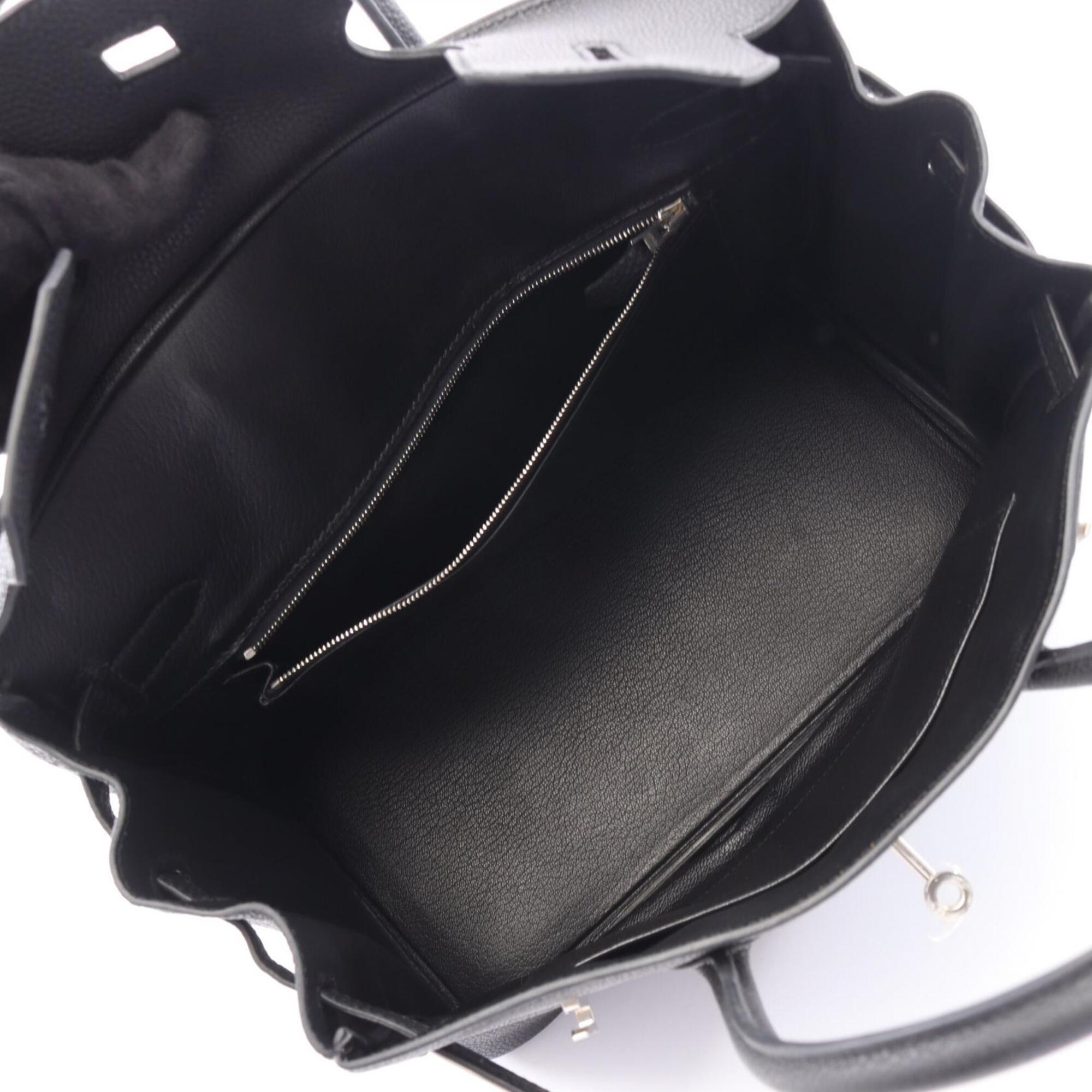 Hermes Black Togo Leather Handbag (Pre-Owned)