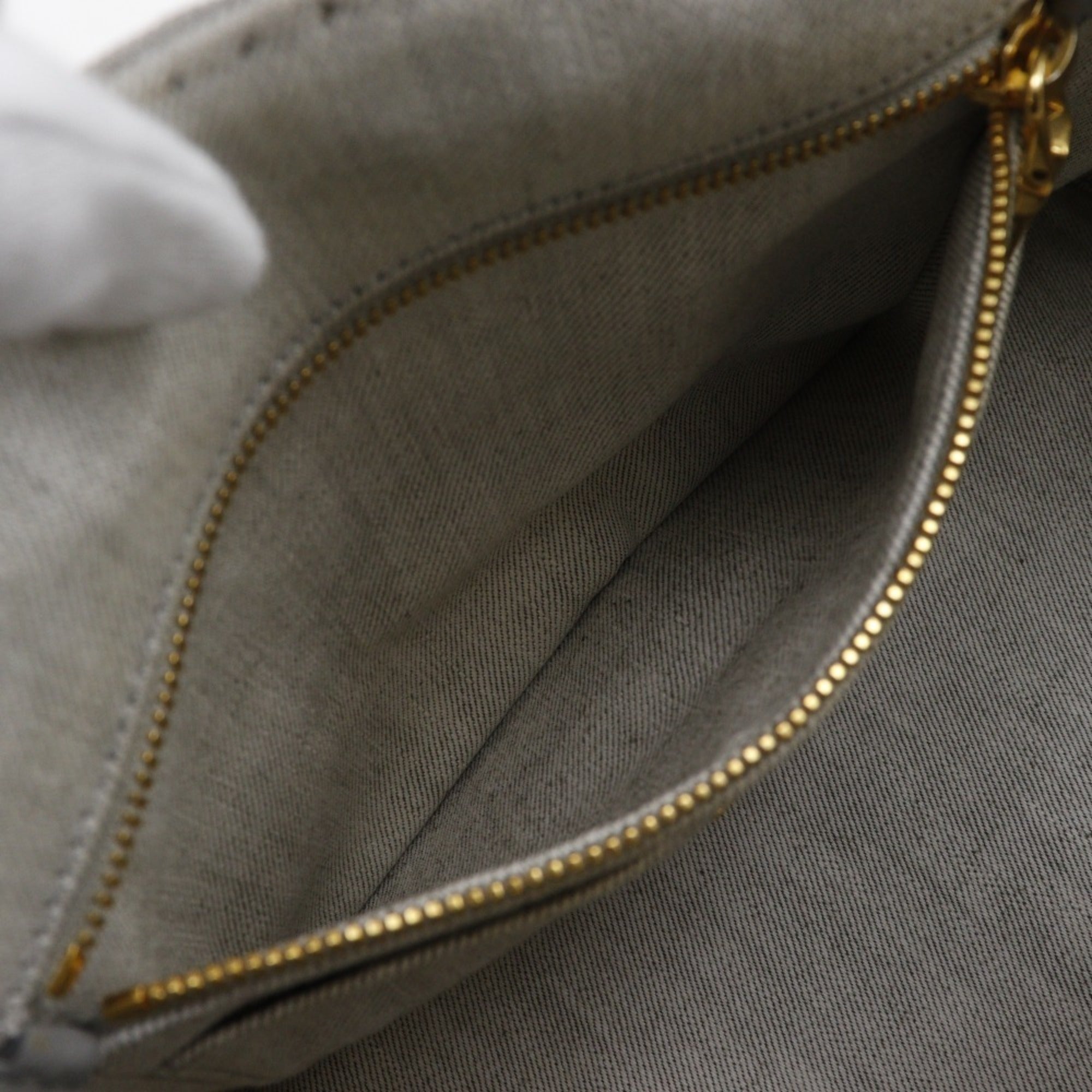 Prada Light Gray Denim Handbag (Pre-Owned)