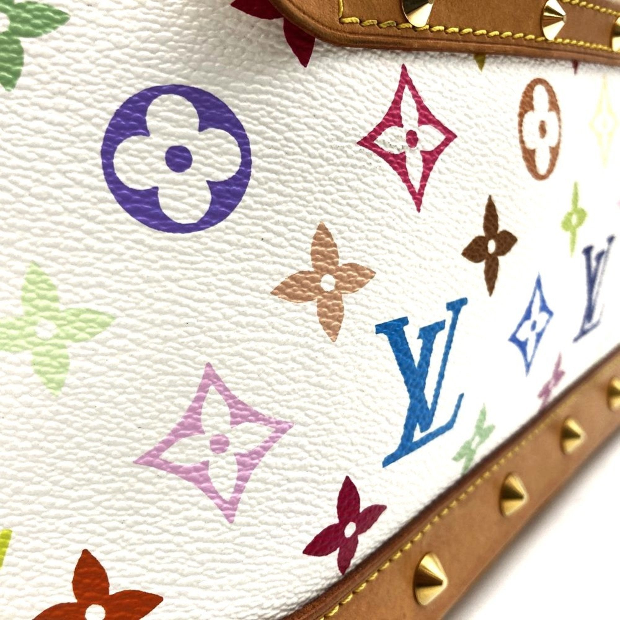 Louis Vuitton White Monogram Multicolore Handbag (Pre-Owned)