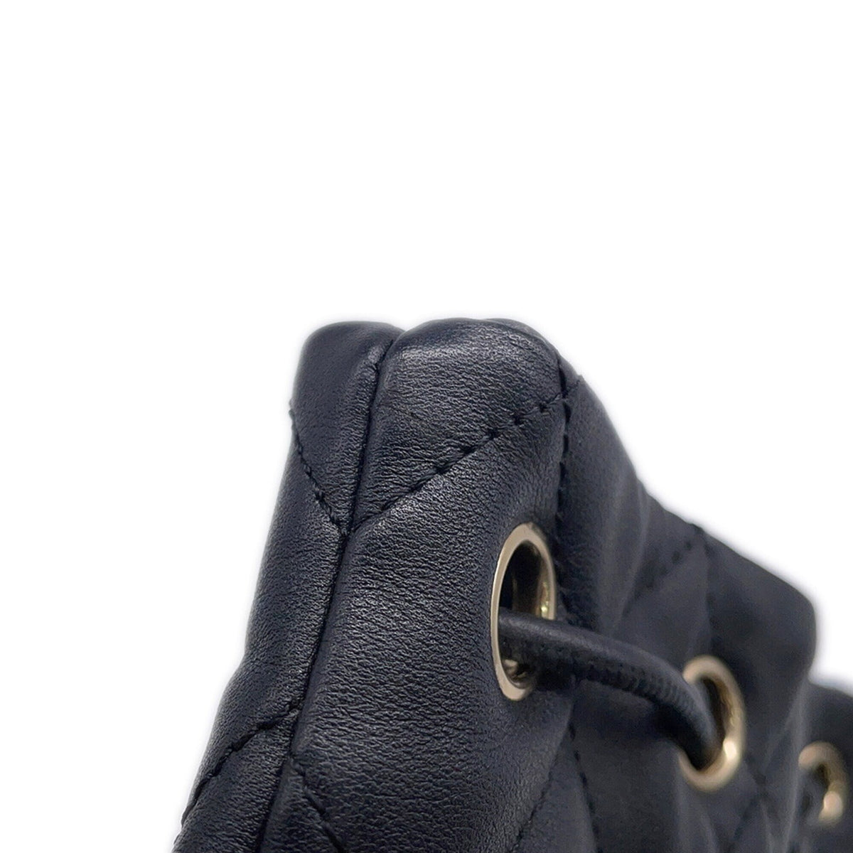 Chanel Matelasse Black Leather Backpack (Pre-Owned)