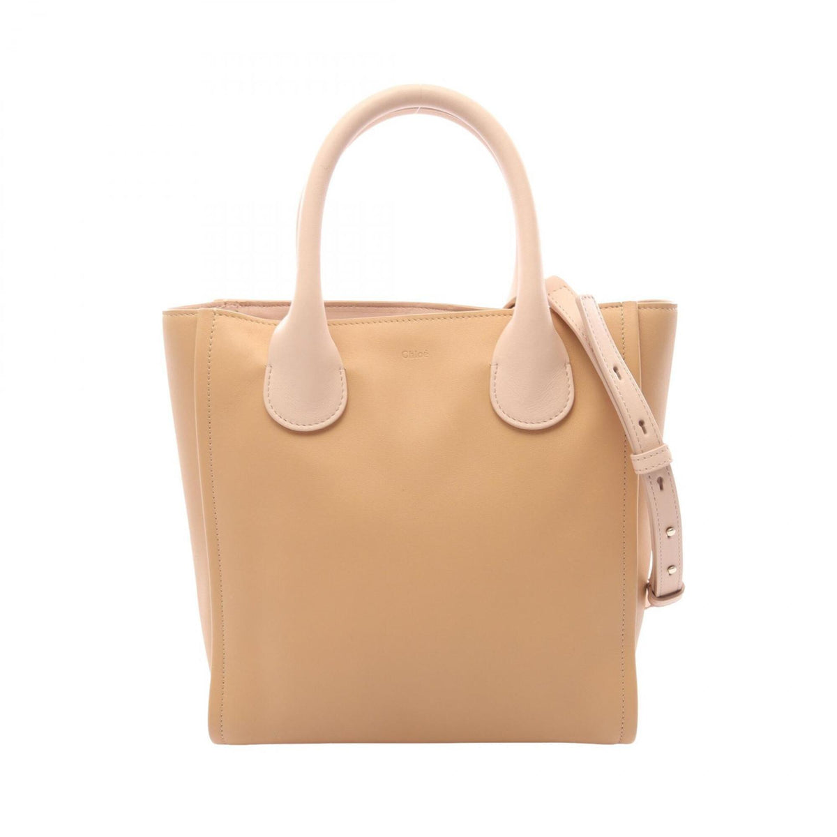 Chloé Beige Pink Leather Handbag (Pre-Owned)