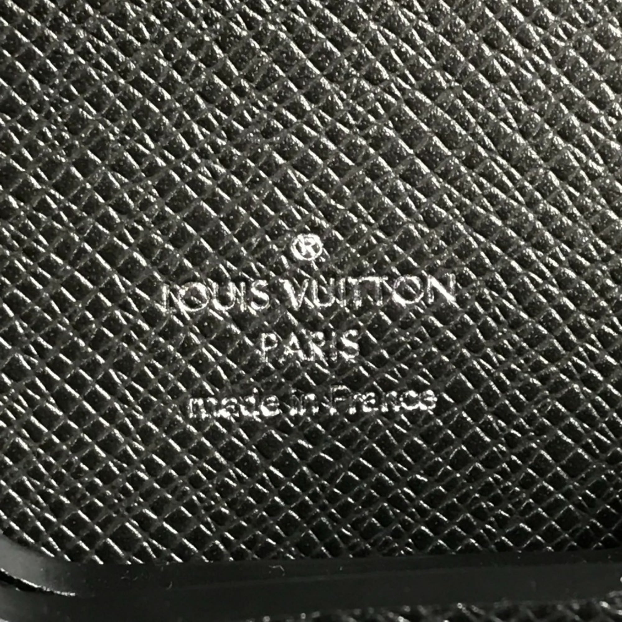 Louis Vuitton Ardoise Black Taiga Leather Briefcase Handbag (Pre-Owned)