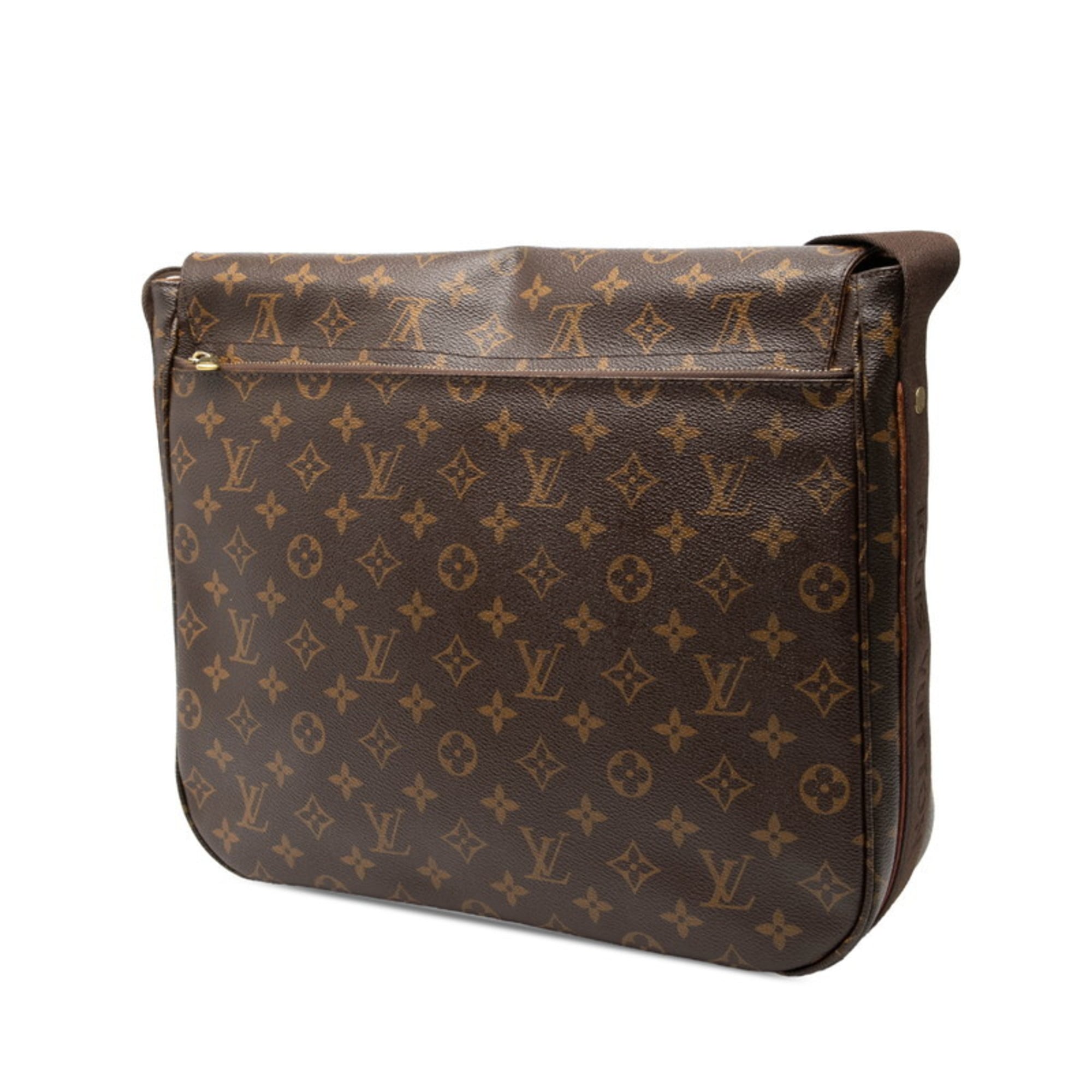 Louis Vuitton Brown Pvc Messenger Bag Shoulder Bag (Pre-Owned)