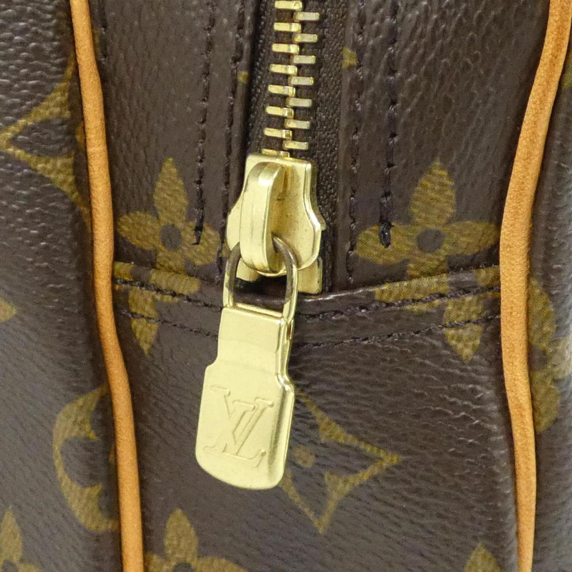 Louis Vuitton Monogram Marron Coated Canvas Shoulder Bag (Pre-Owned)