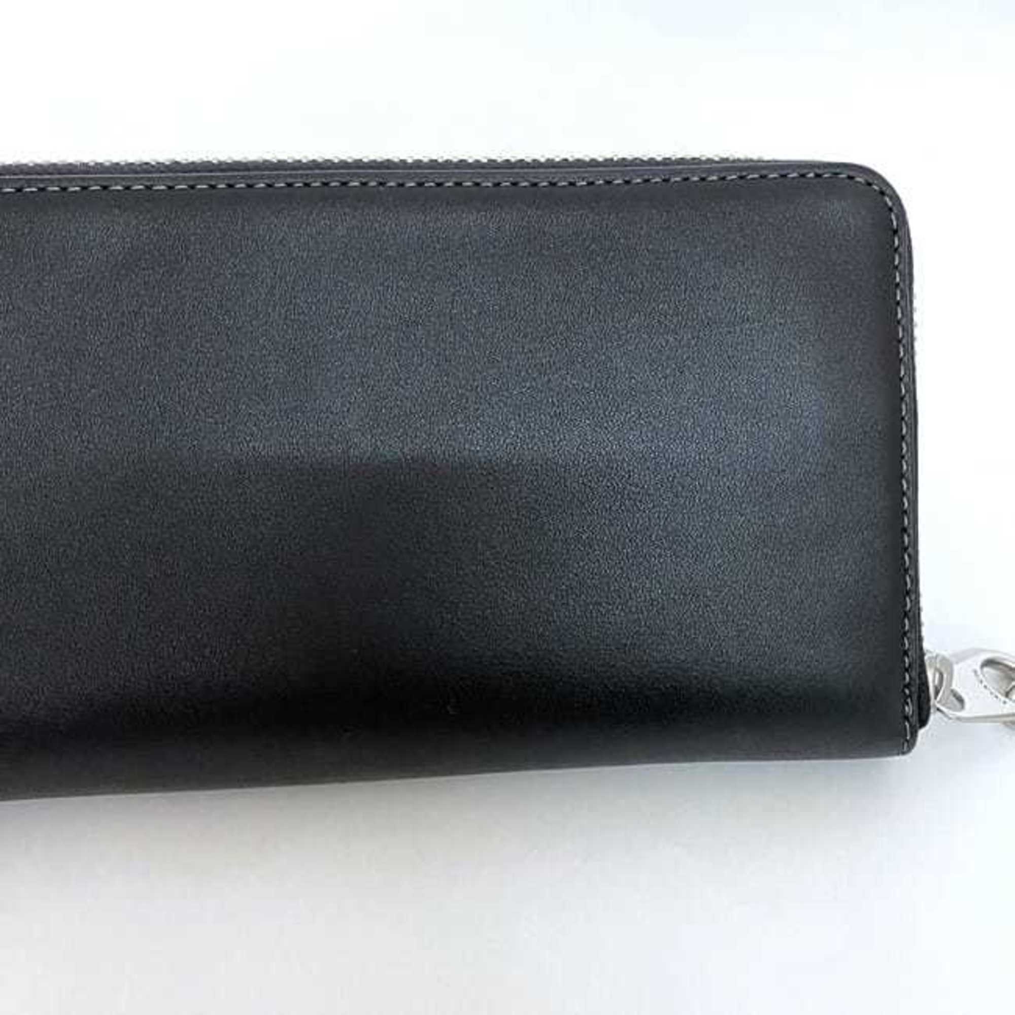Coach Black Leather Long Wallet (Bi-Fold) (Pre-Owned)