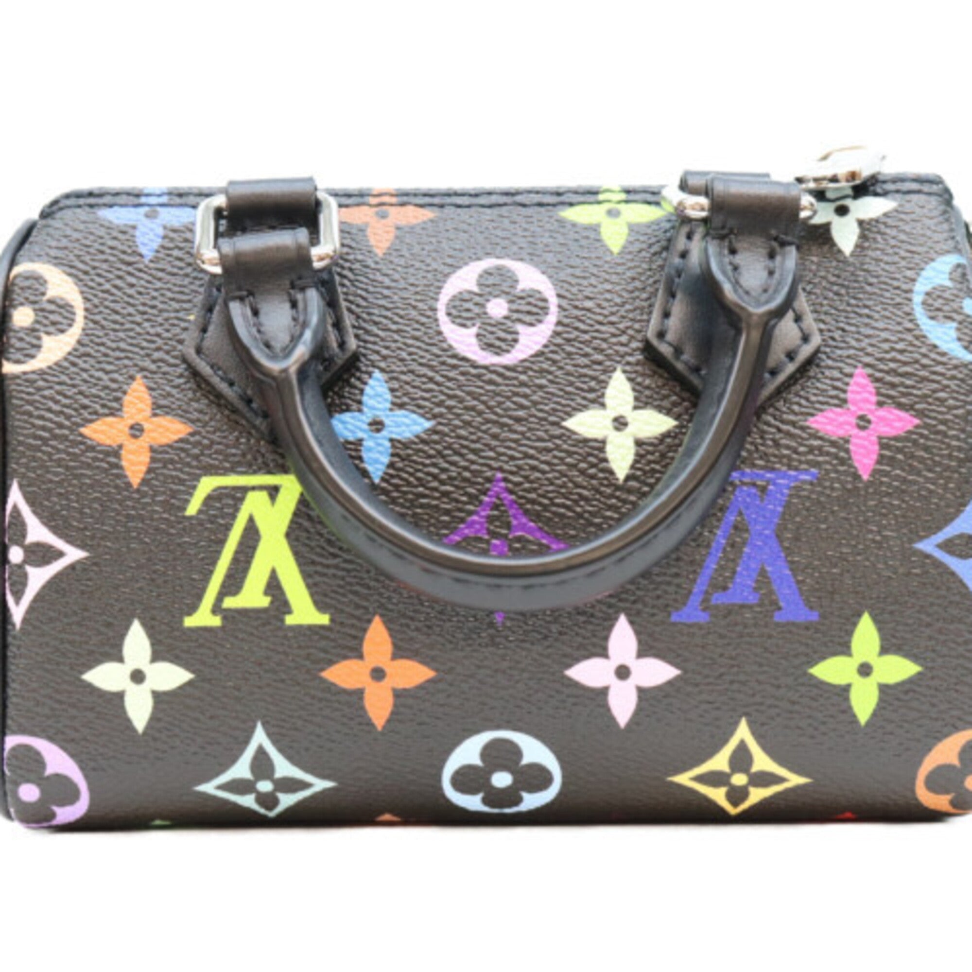 Louis Vuitton Black Monogram Multicolore Boston Bag (Pre-Owned)