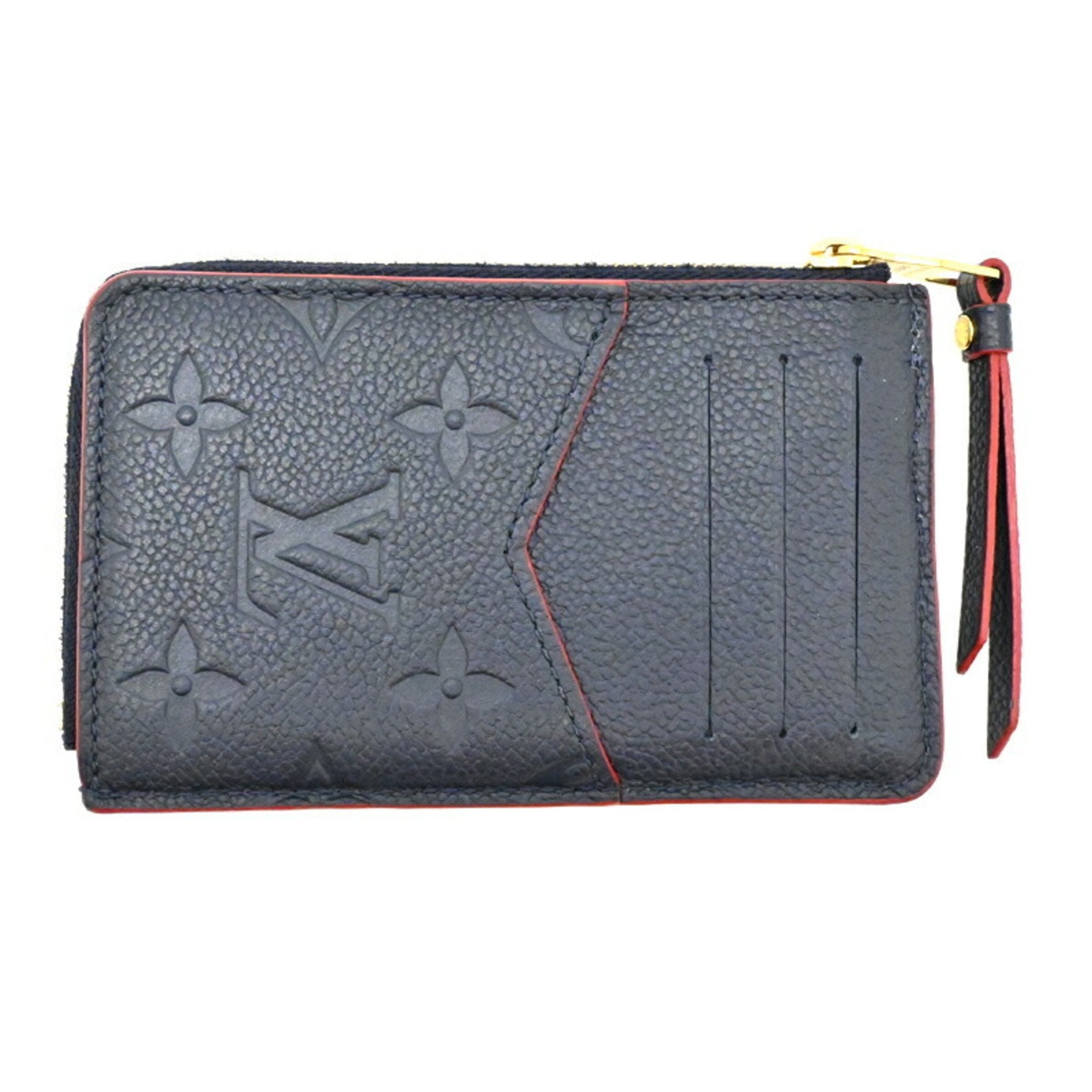 Louis Vuitton Marine Rouge Navy Red Color Monogram Empreinte Coin Purse/Coin Case (Pre-Owned)