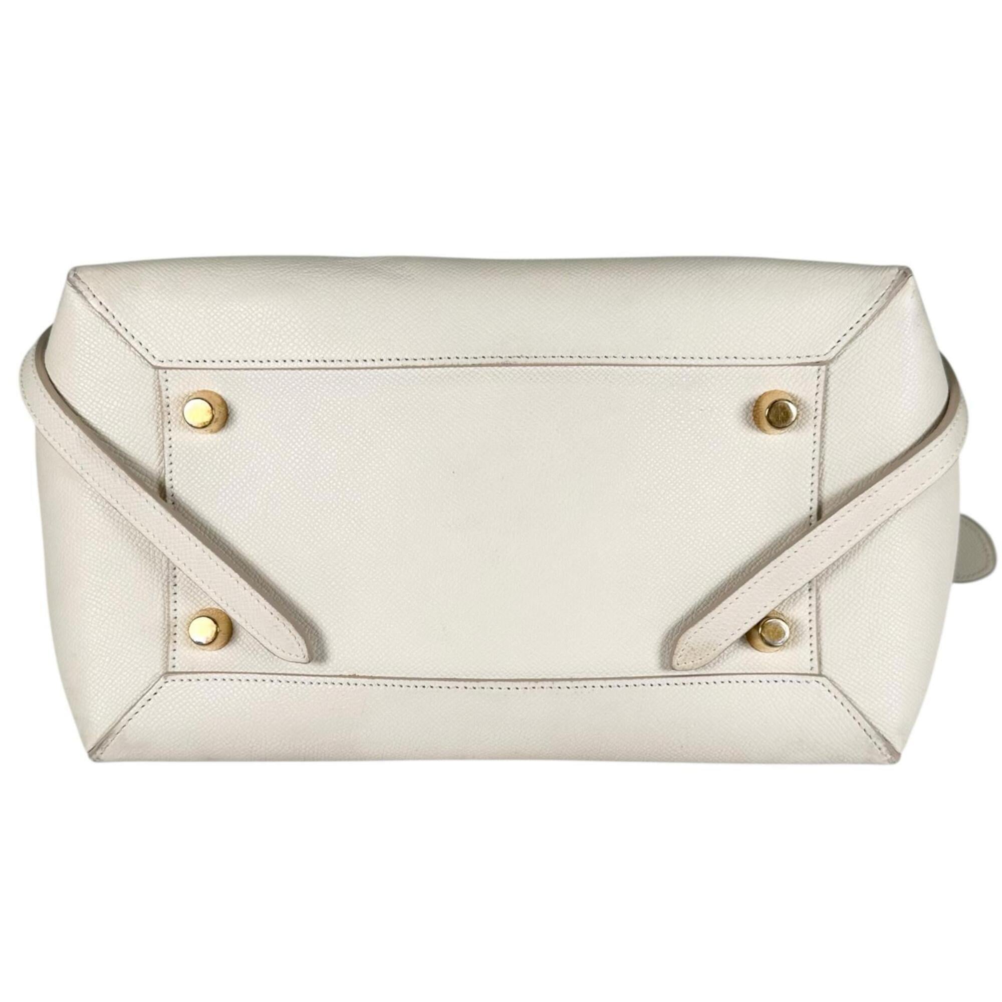 Celine Ivory White Leather Handbag (Pre-Owned)
