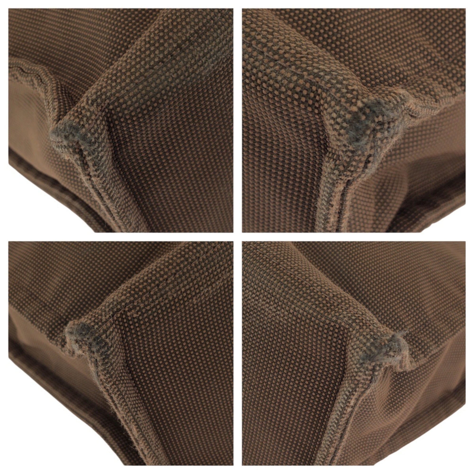 Hermes Brown Polyamide Polyester Handbag Tote Bag (Pre-Owned)